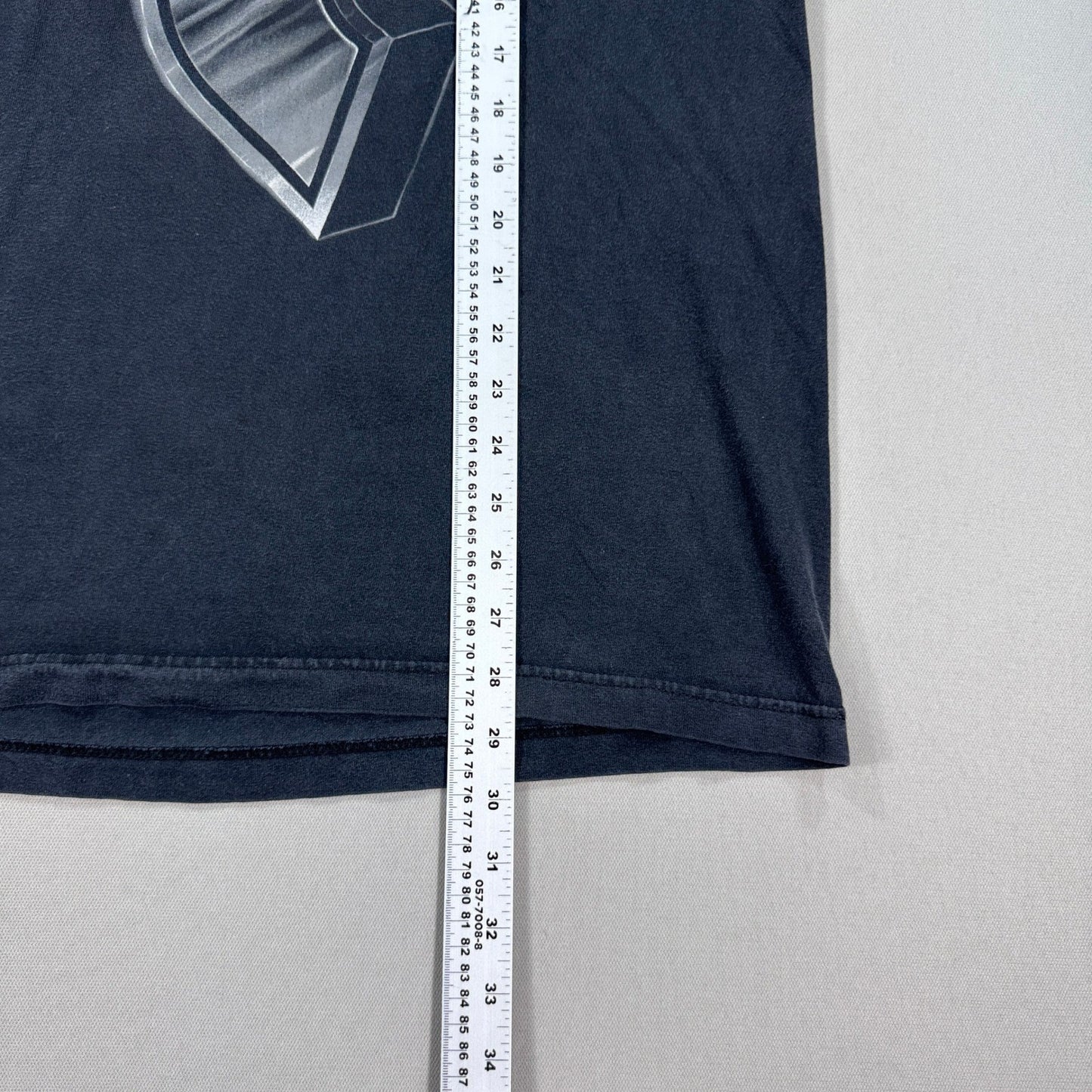 VTG 2000's Famous Stars and Straps Giant Logo Print Tee Faded Y2K Travis Barker