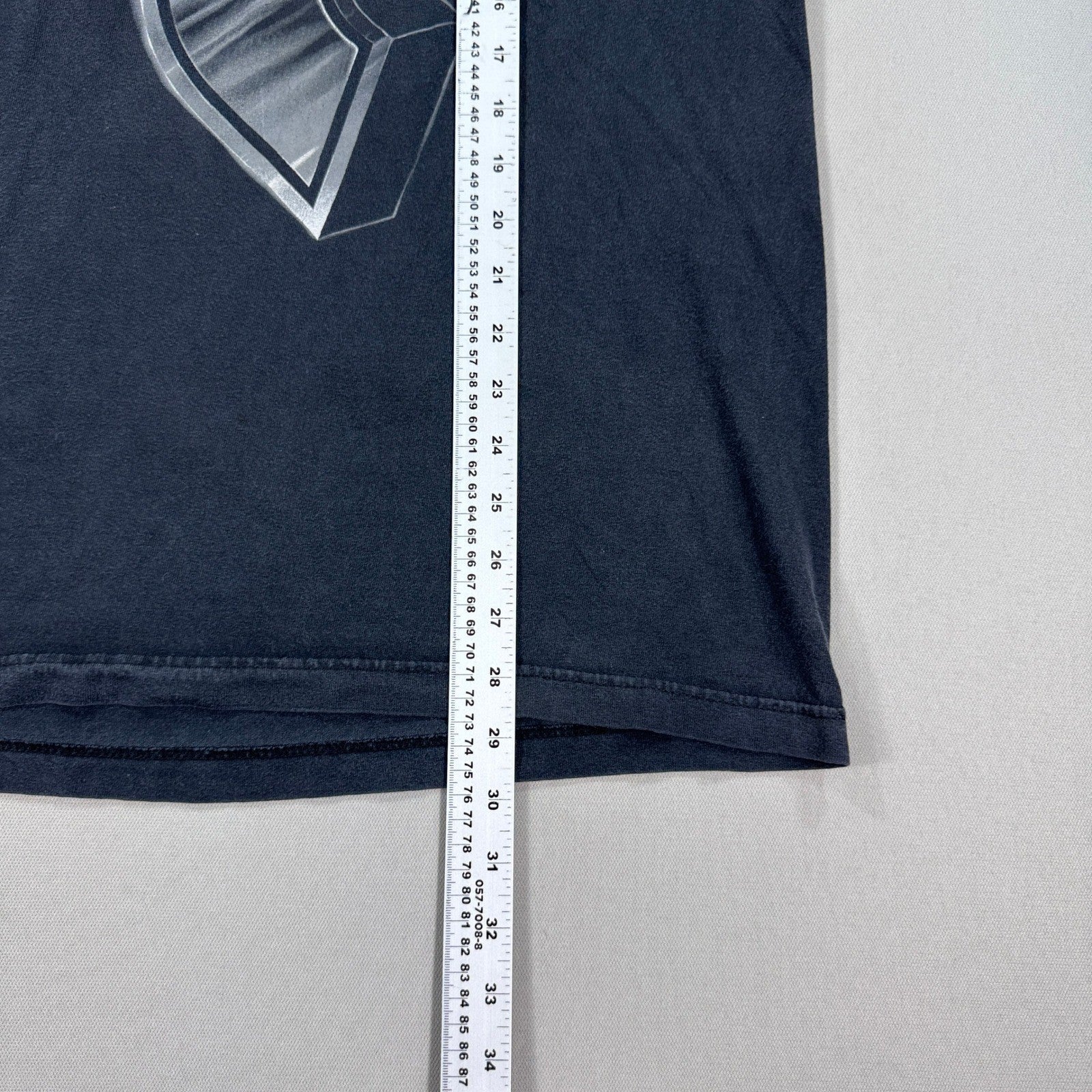 VTG 2000's Famous Stars and Straps Giant Logo Print Tee Faded Y2K Travis Barker