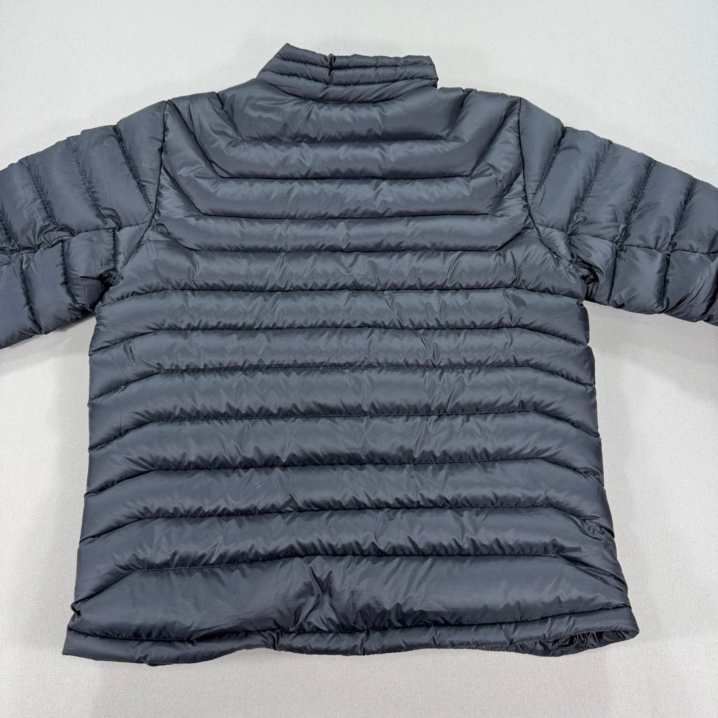 Eddie Bauer Puffer Jacket EB800 Goose Down mens Medium Black Full Zip Pockets