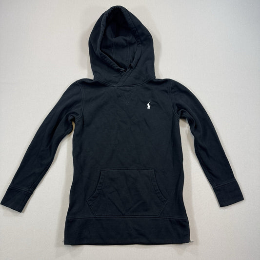 Polo Ralph Lauren Sweatshirt mens XS Black Pullover Hooded Athleisure Logo Soft
