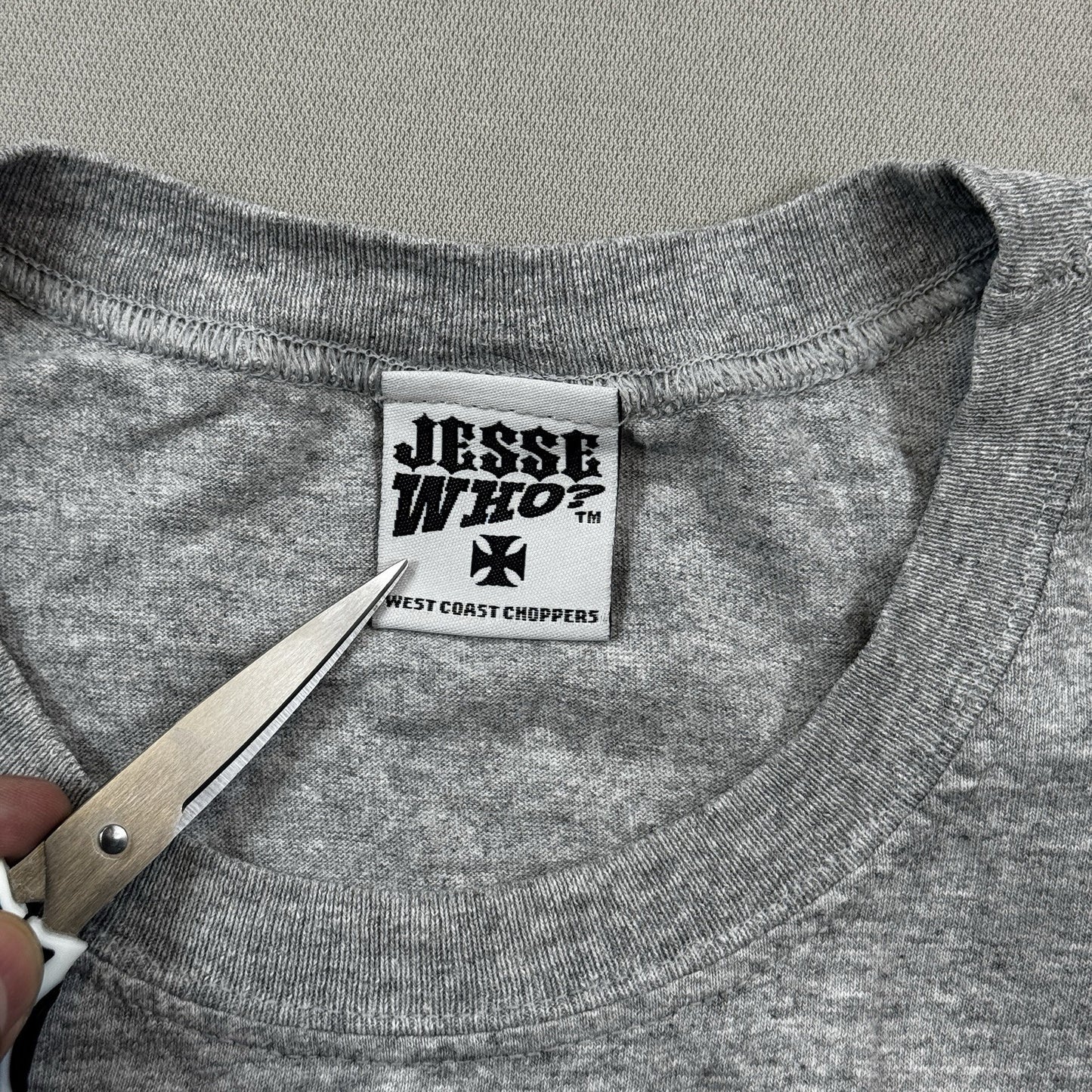 Vintage West Coast Choppers Jesse Who Shirt Men’s Large Gray Sleeveless Top