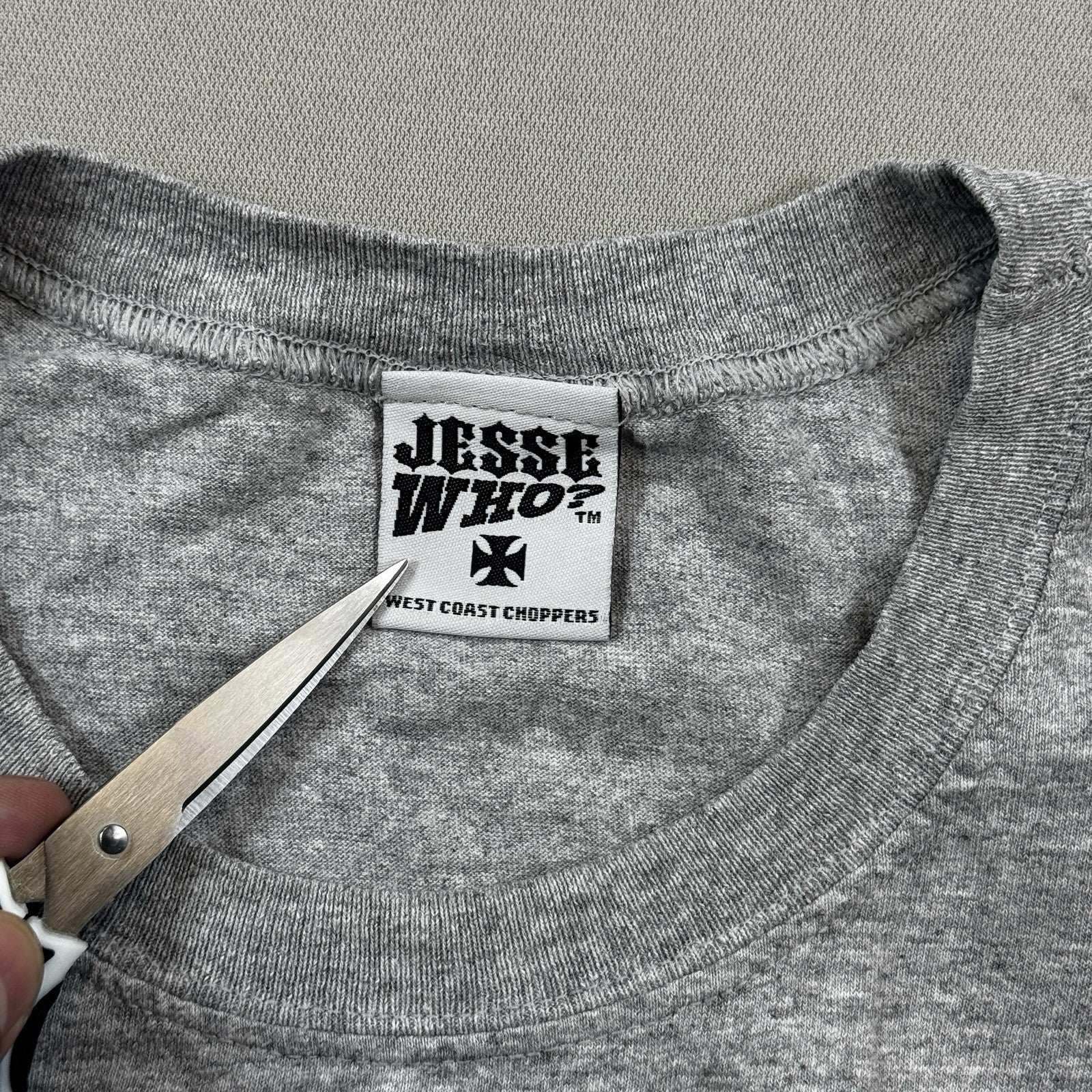 Vintage West Coast Choppers Jesse Who Shirt Men’s Large Gray Sleeveless Top