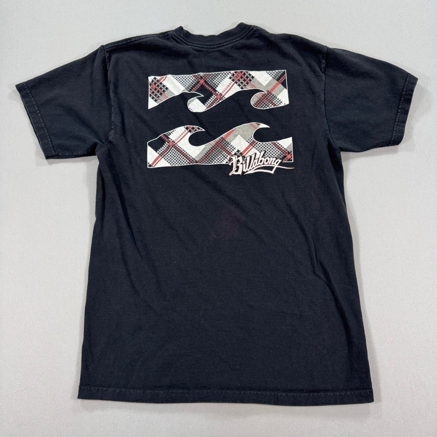 Billabong Arch Fill T-Shirt Men's Medium Black Graphic Print Surf Waves Cotton