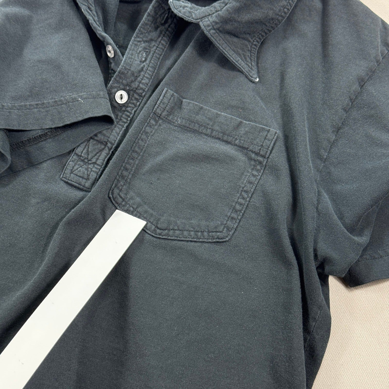 Ironhead Rat Rod Custom Parts Polo Shirt Mens Large Black Regular Fit Cotton USA