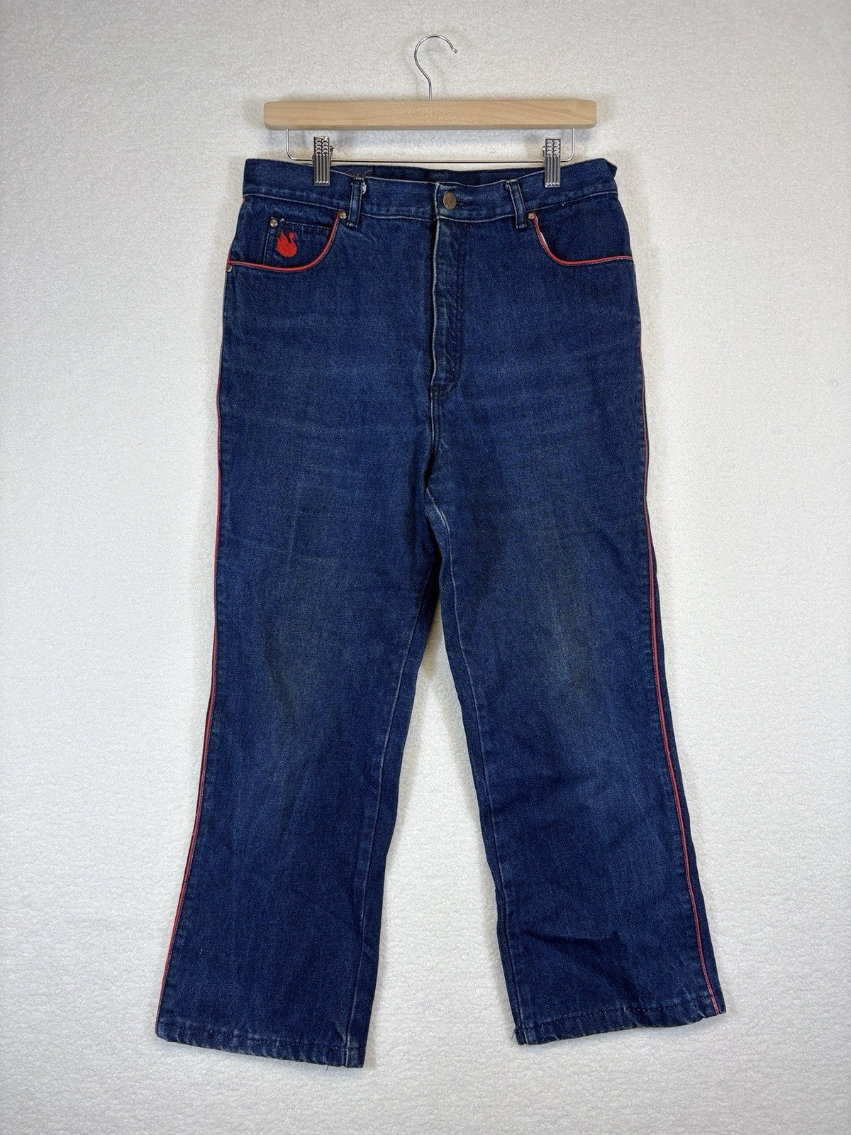 Gloria Vanderbilt Murjani High Rise Tapered Legs Indigo Jeans Womens Size 16