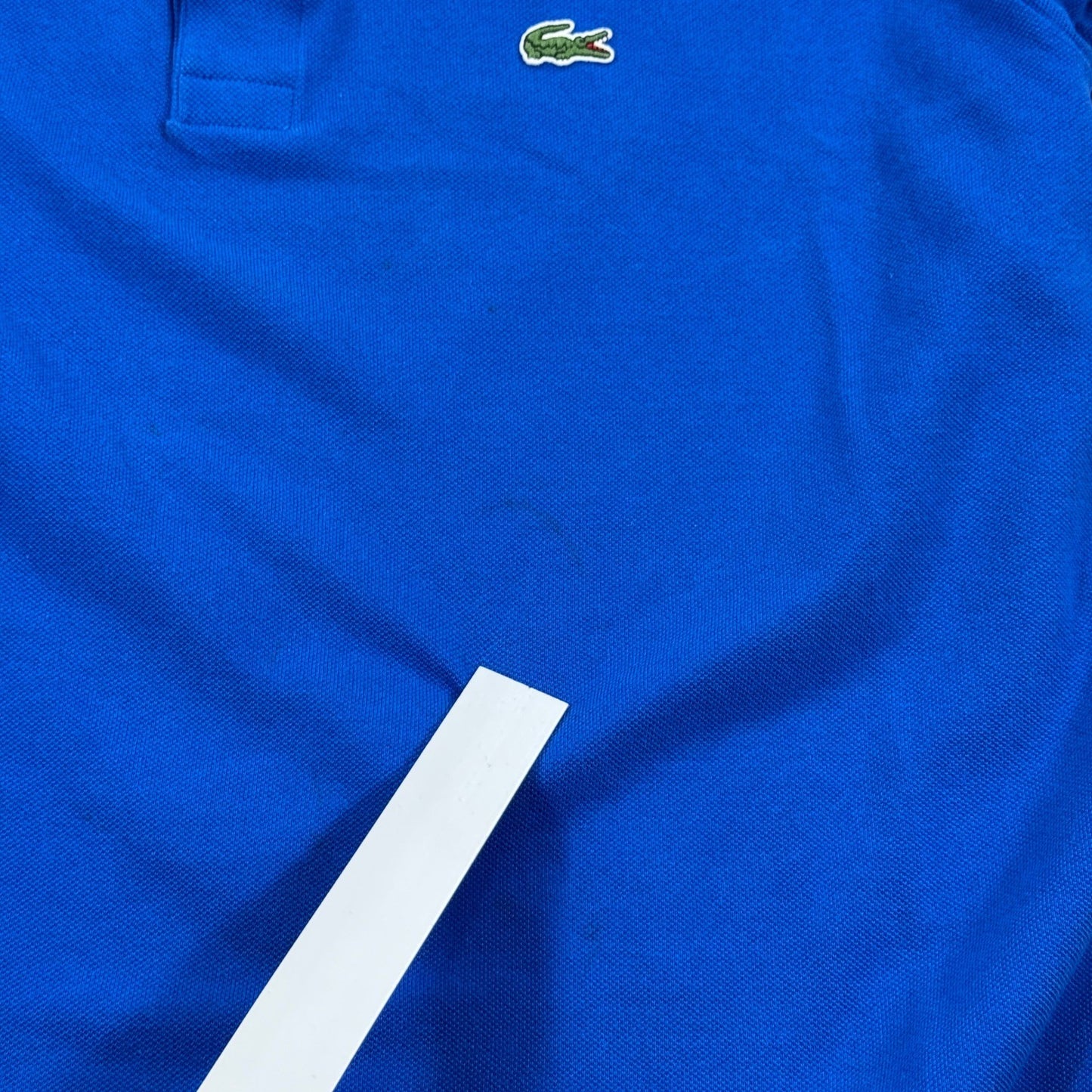 Lacoste Polo Shirt mens XL Blue Classic Fit Short Sleeve Collar Casual Top