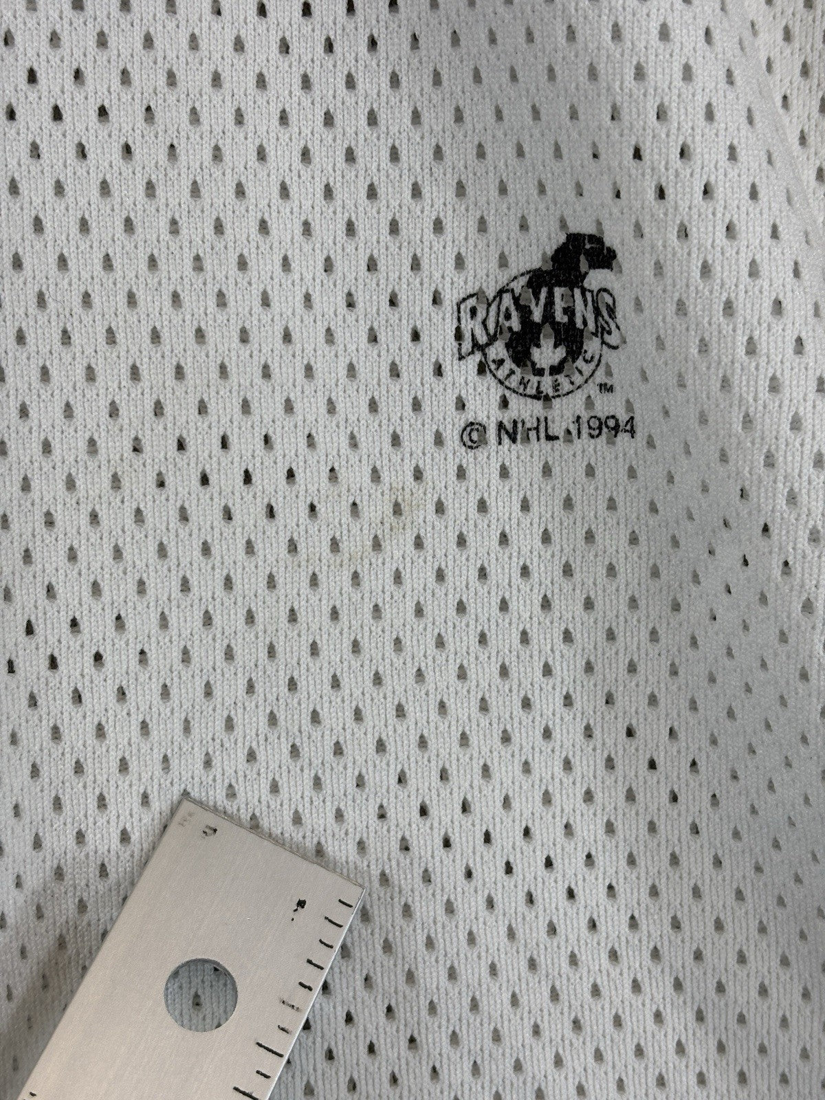 Vintage 1994 San Jose Sharks Ravens Jersey mens XL White Cut off sleeves