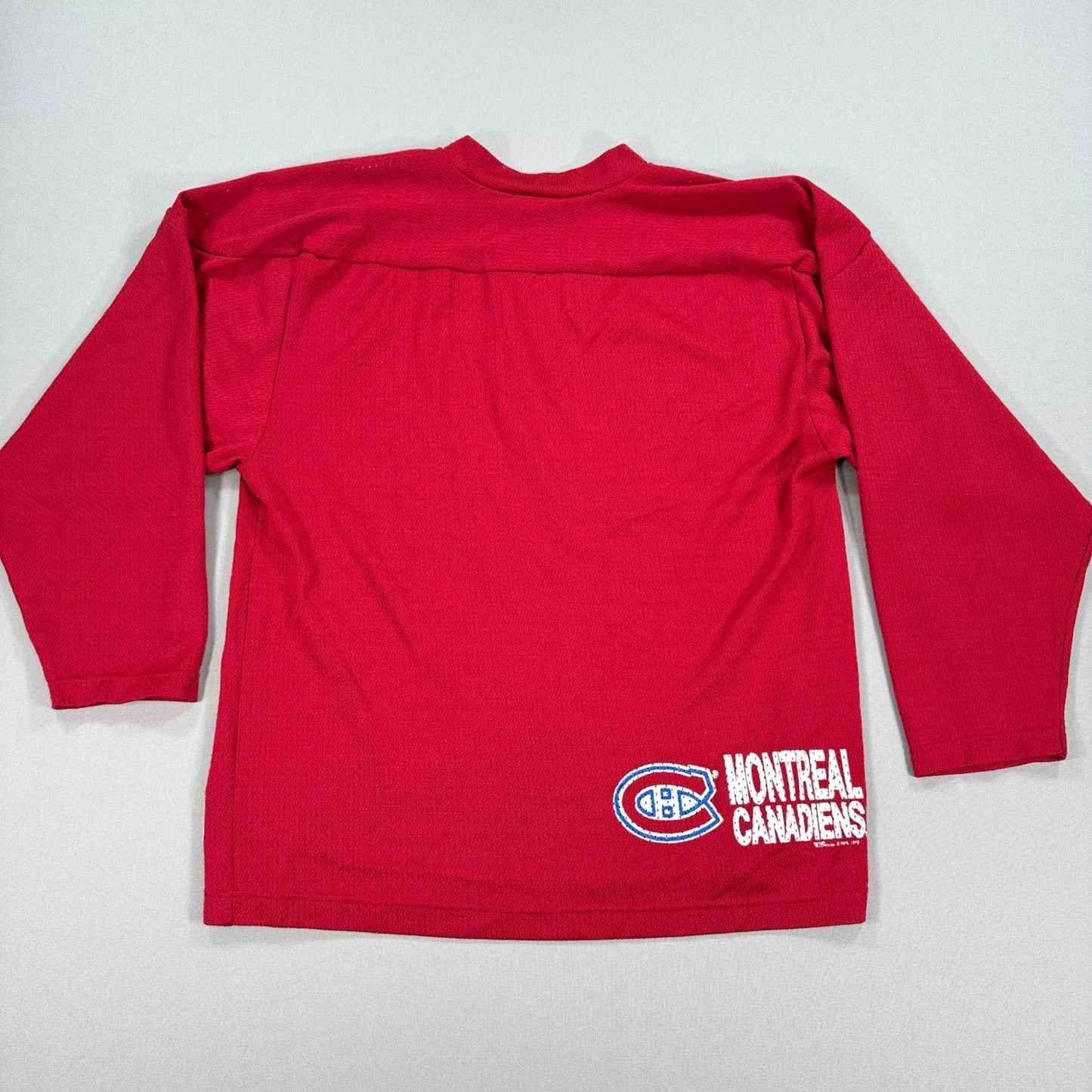 Vintage 90s Montreal Canadiens Athletic Ravens Hockey Jersey mens Medium Red