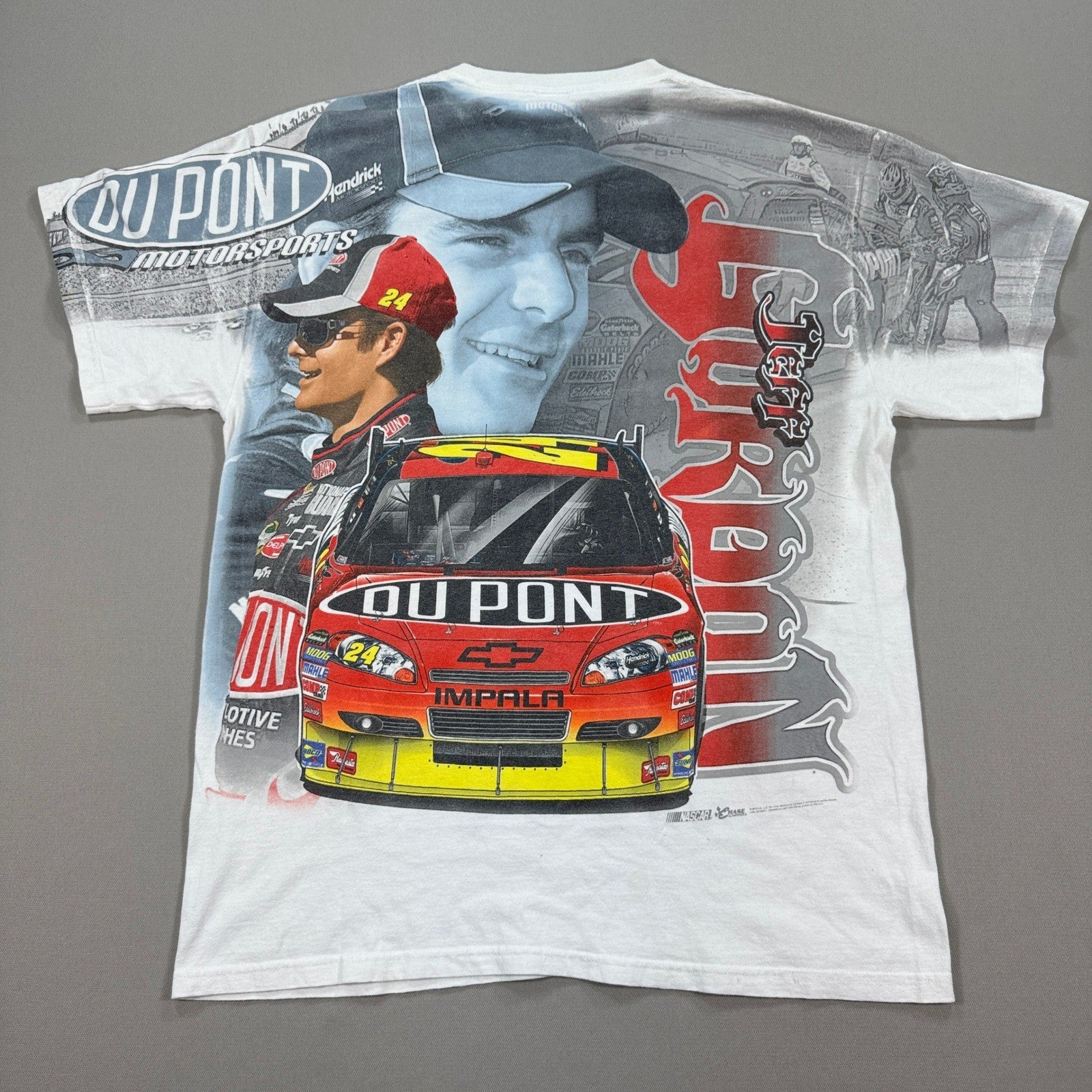 Jeff Gordon Nascar All Over Print AOP T Shirt Size Large Chase Authentics 2010