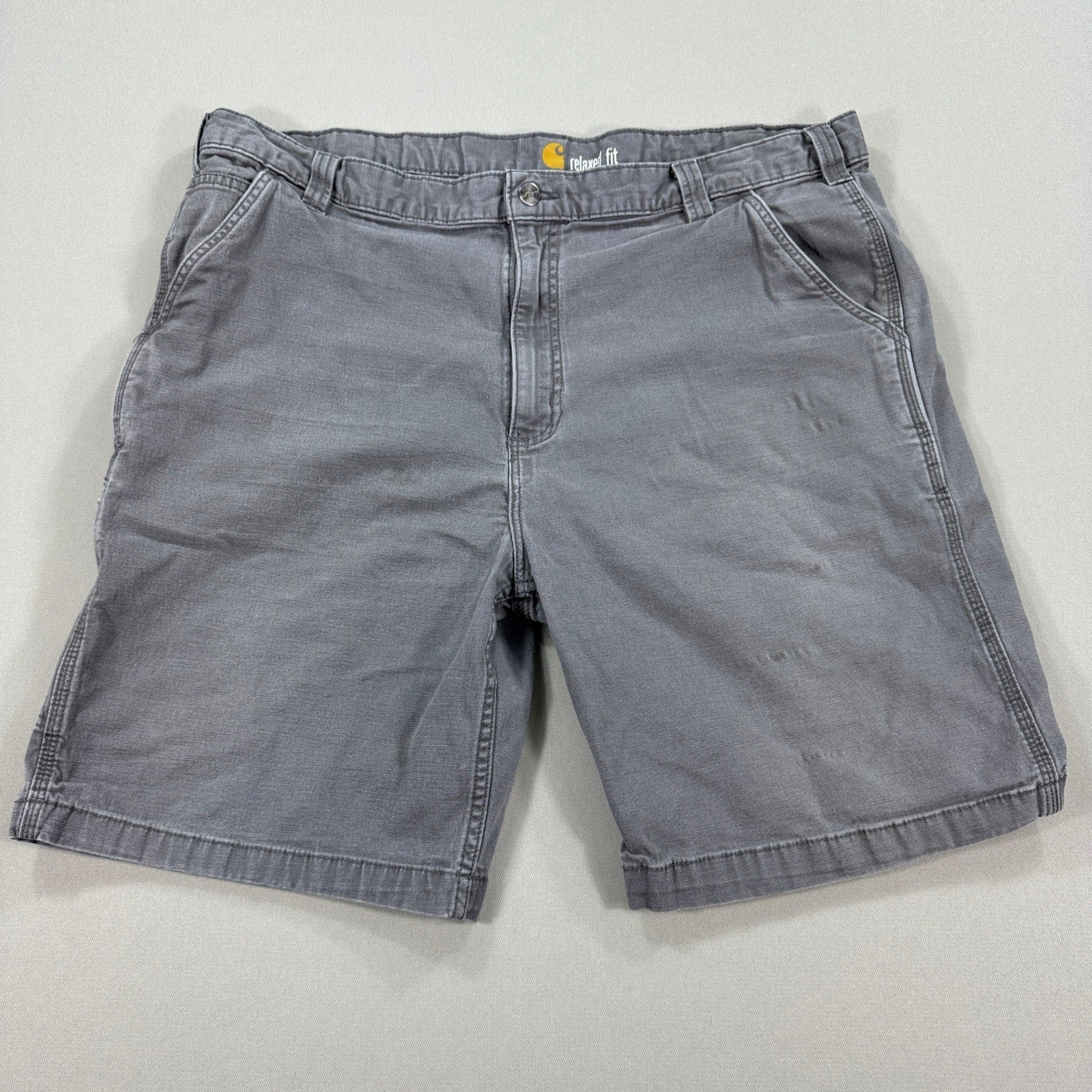 Carhartt 102514-039 Carpenter Shorts Relaced Fit mens Size 42 Gray Workwear