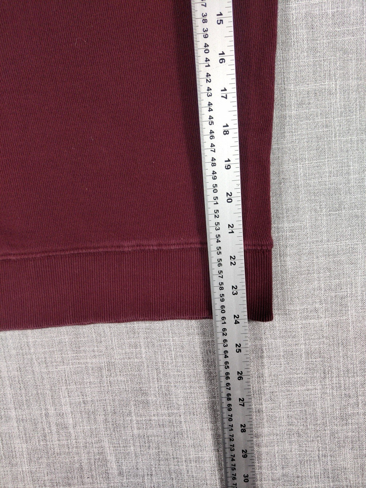 US Polo Assn Mock Neck Wine Red Pullover Quarter Zip Long Sleeves Mens Medium