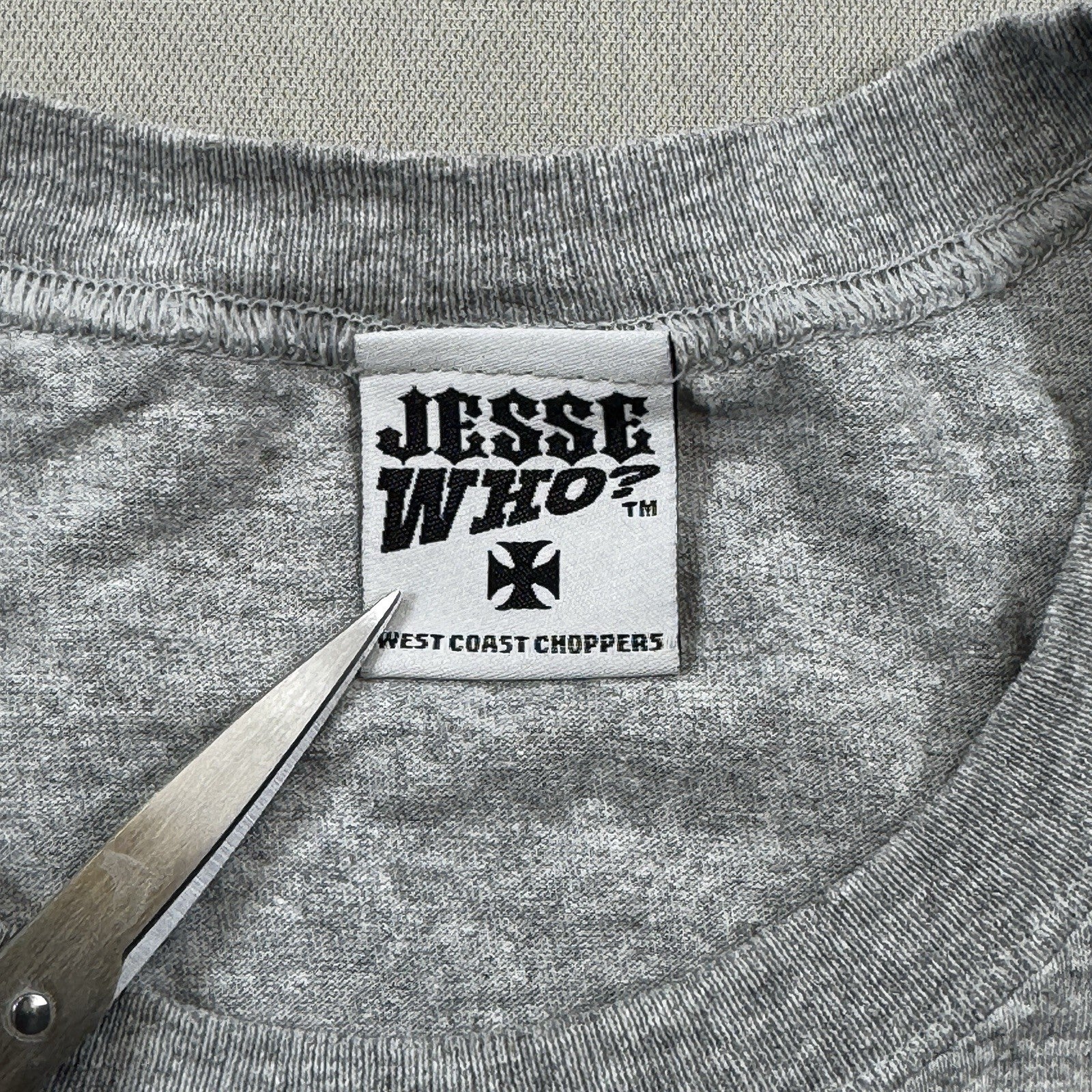 Vintage West Coast Choppers Jesse Who Shirt Men’s Large Gray Sleeveless Top