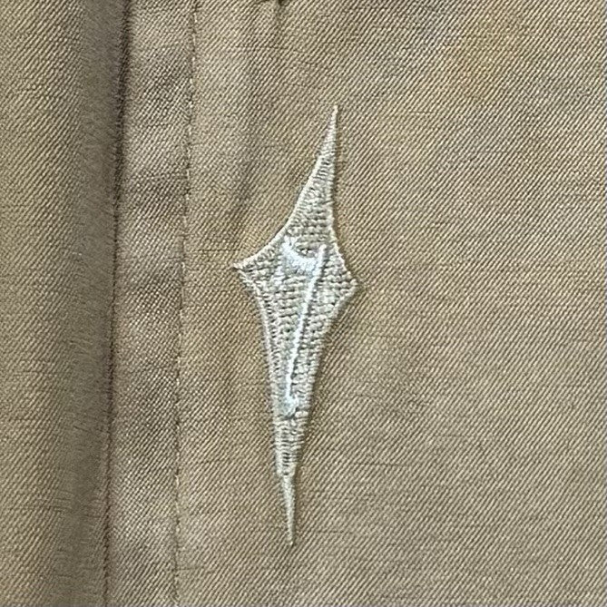 7 Diamonds Shirt Mens Large Brown Tan Button Up Country Velvet Feel Long Sleeve