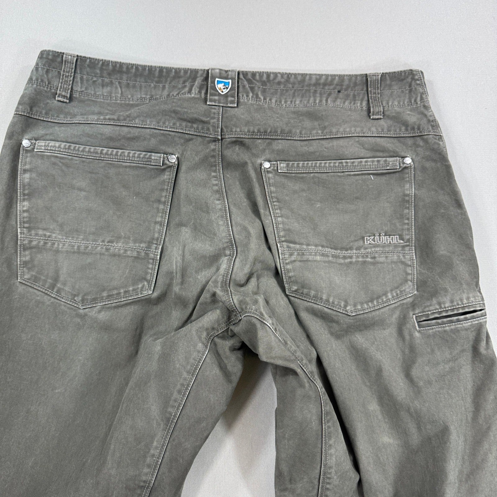 2PCS Kuhl Free Rydr Pants Men's 38x32 Brown Carpenter Relaxed Fit Distressed