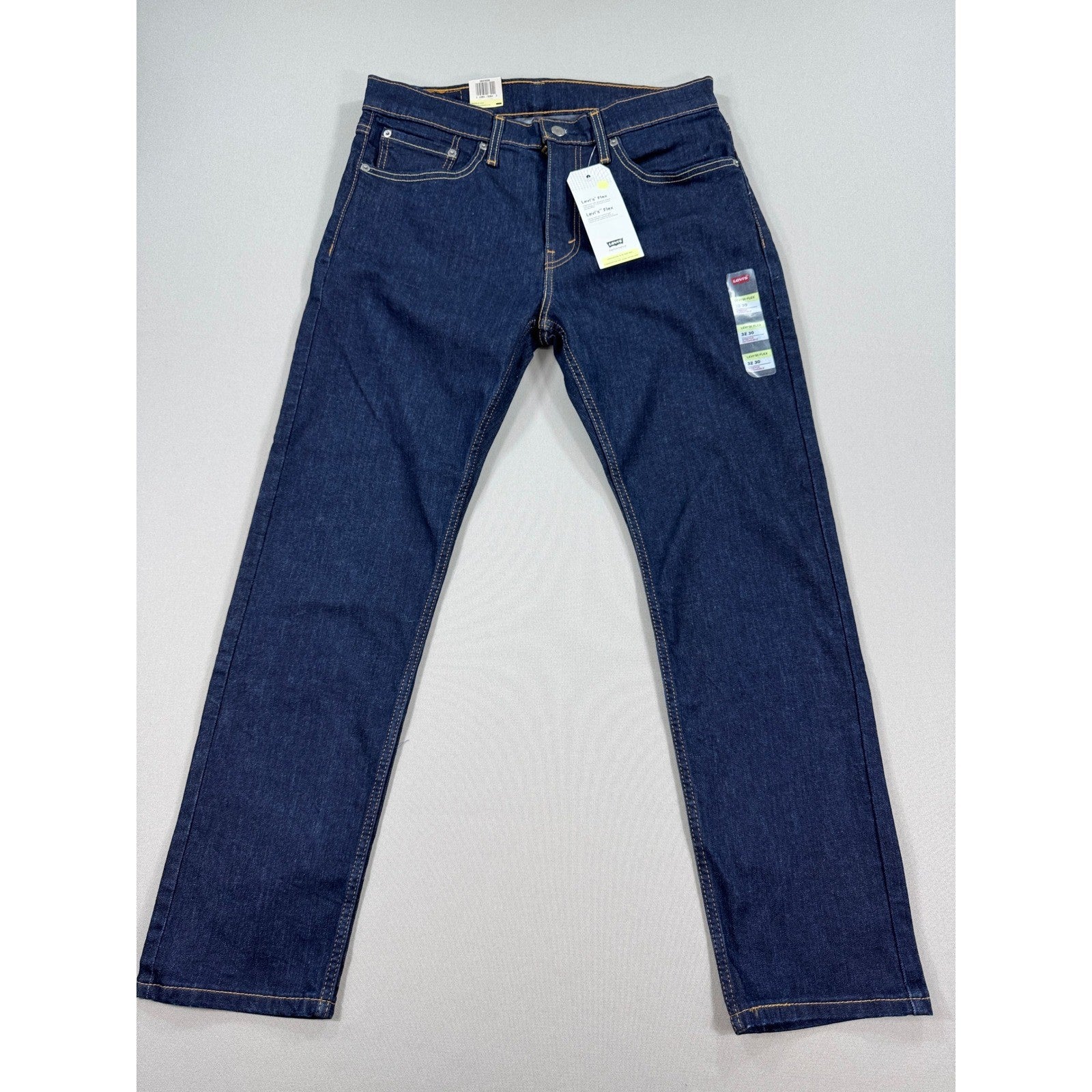 New Levi's 502 Taper Jeans Flex Stretch Dark Wash mens 32x30 Denim