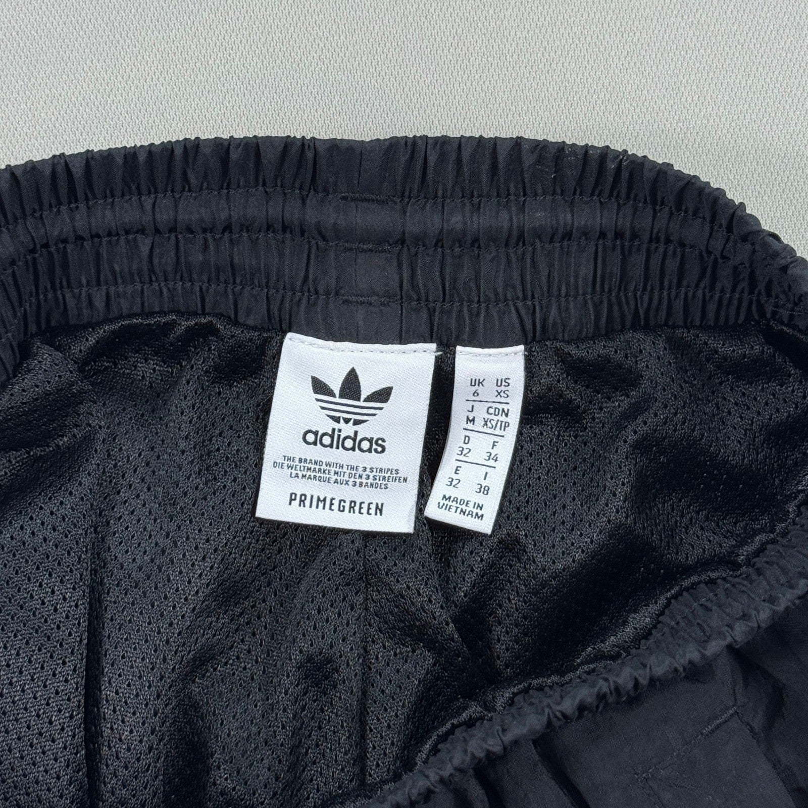 Adidas Primegreen Track Pants Womens XS Black Adicolor Slice Trefoil Joggers