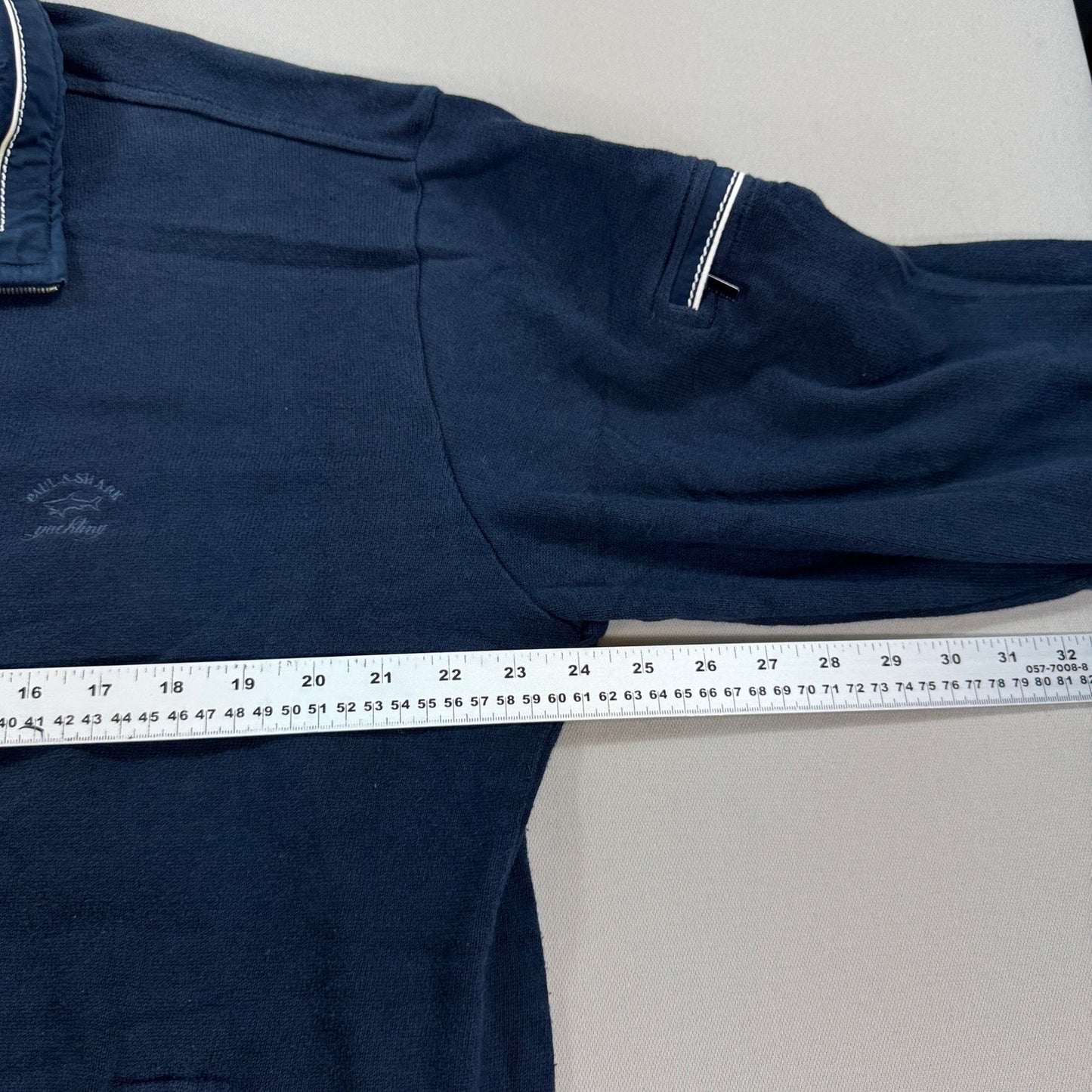 Paul & Shark Yachting Royal Club Full Zip Sweater mens 2XL Blue Made In Italy