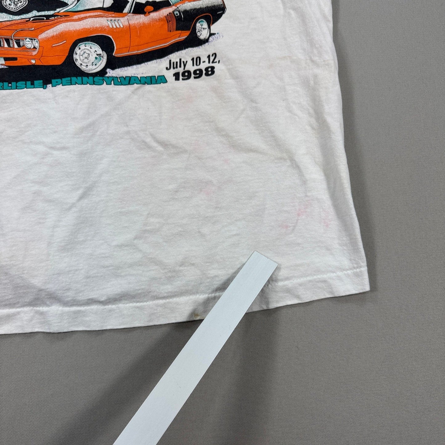 Vintage 90s Chryslers T-Shirt Carlisle PA Fairgrounds mens XL White Made In USA