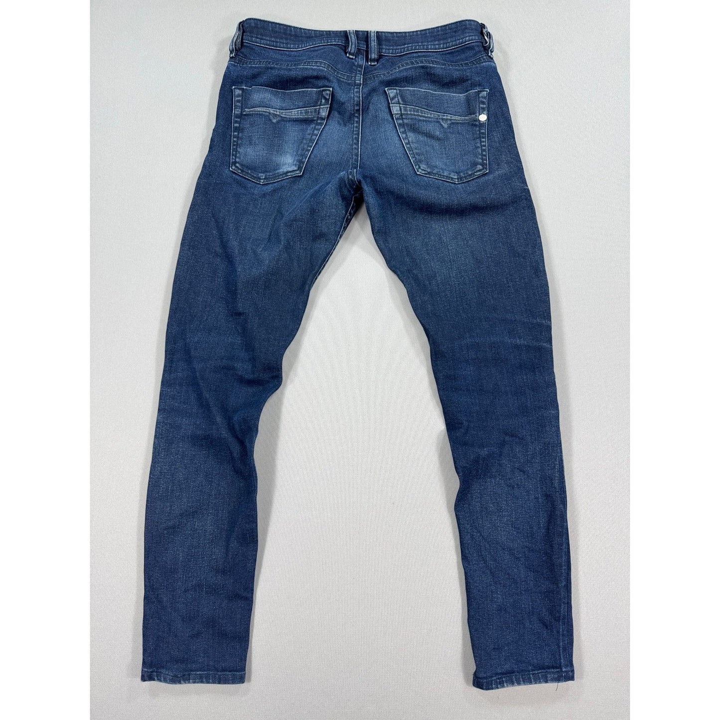 Diesel Akee Jeans Stretch mens 30x28 Regular Slim Tapered Leg Blue Denim 0835N