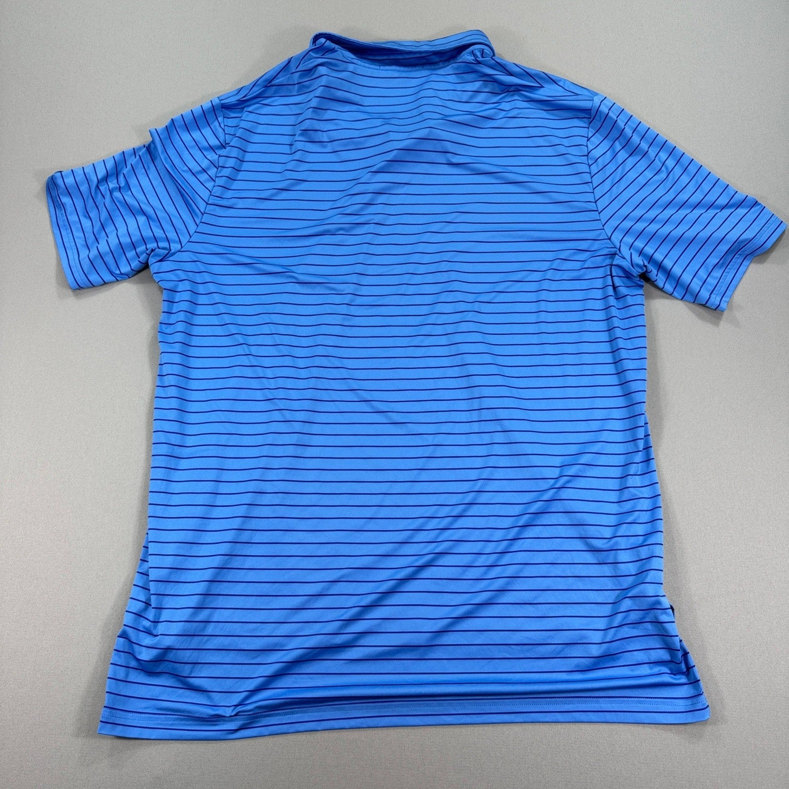 RLX Ralph Lauren Golf Polo Shirt mens XL Blue Striped Performance Stretch Sport