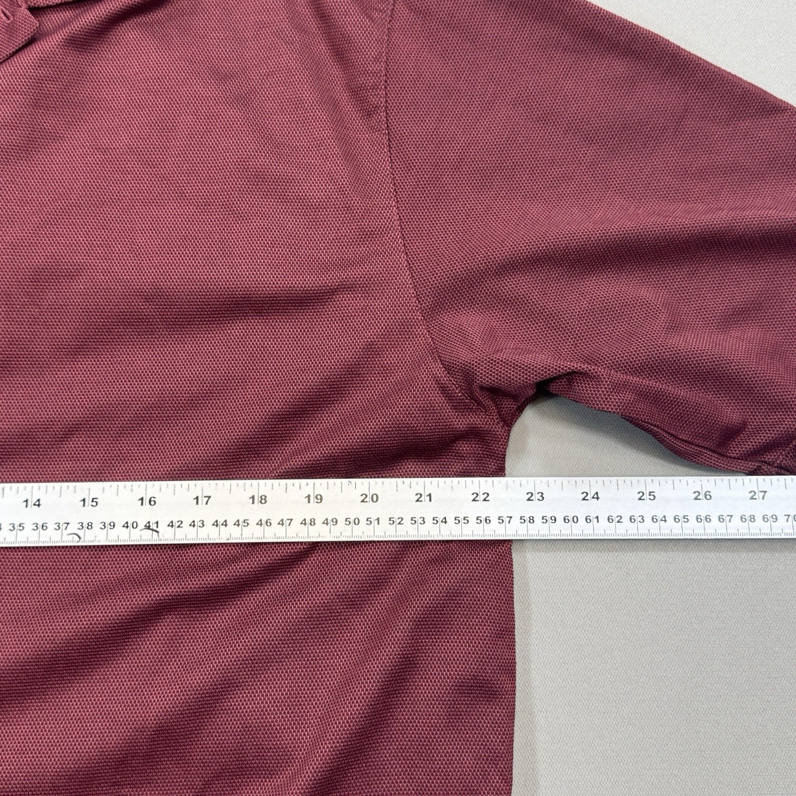 VTG Nike Tiger Woods Collection Shirt Mens XL Burgundy Button Up Performance Y2K