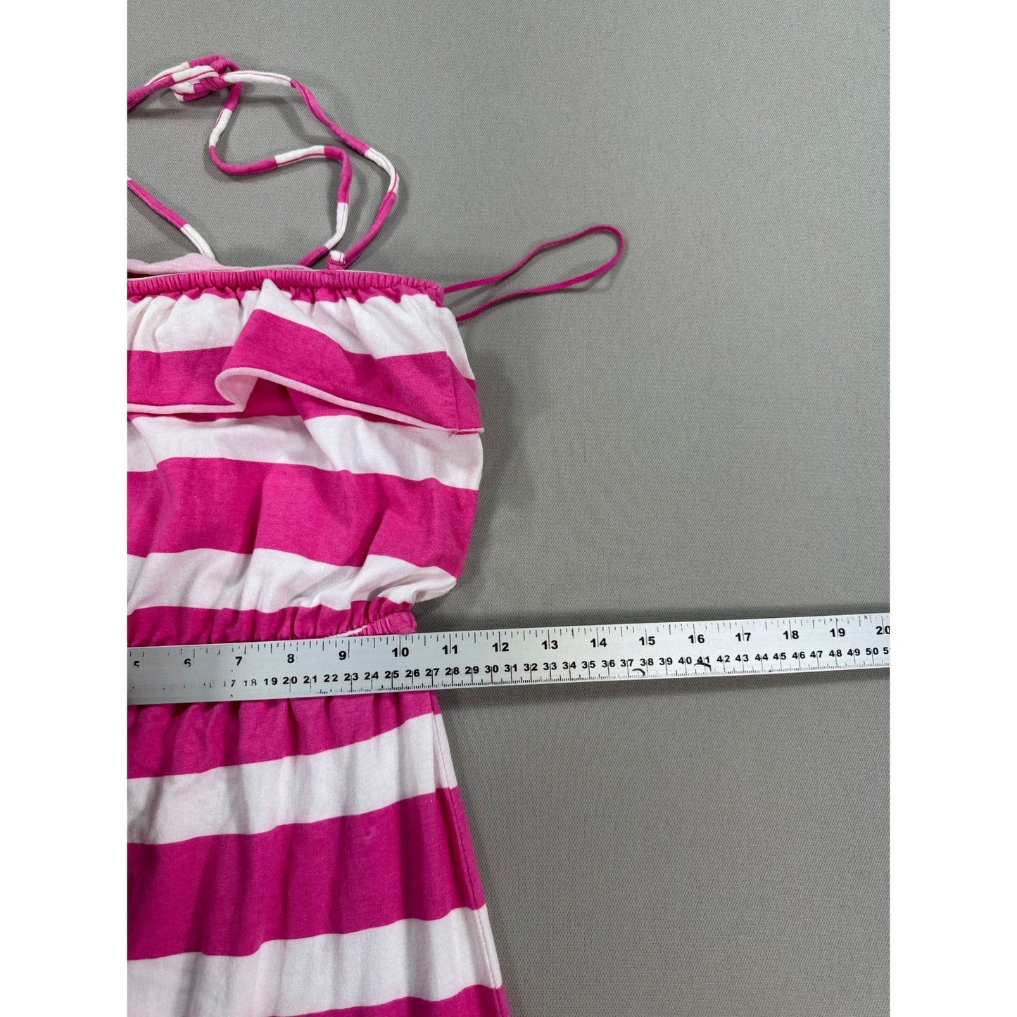 New Aeropostal With Tags Bright pink and white striped maxi dress XS