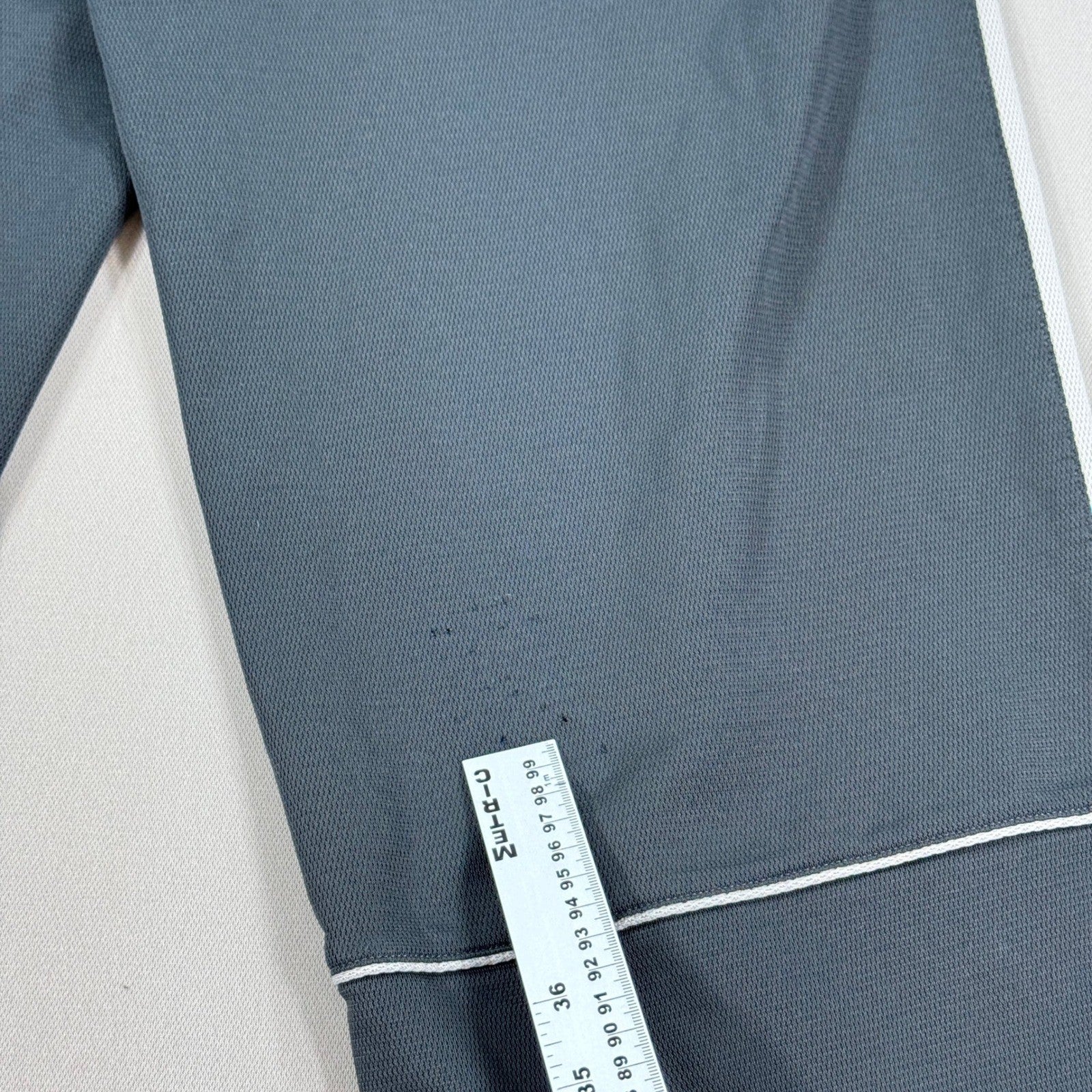 Vintage Nike Gray Track Pants mens XL White Stripe Zipper Hem Jogger Training