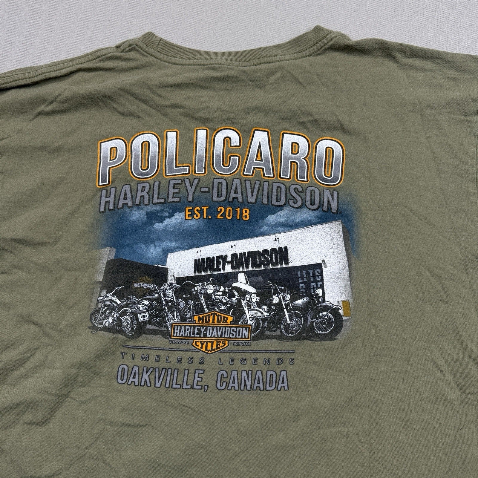 Harley Davidson T-Shirt mens Policaro Oakville Canada Motorcycles Mens Large
