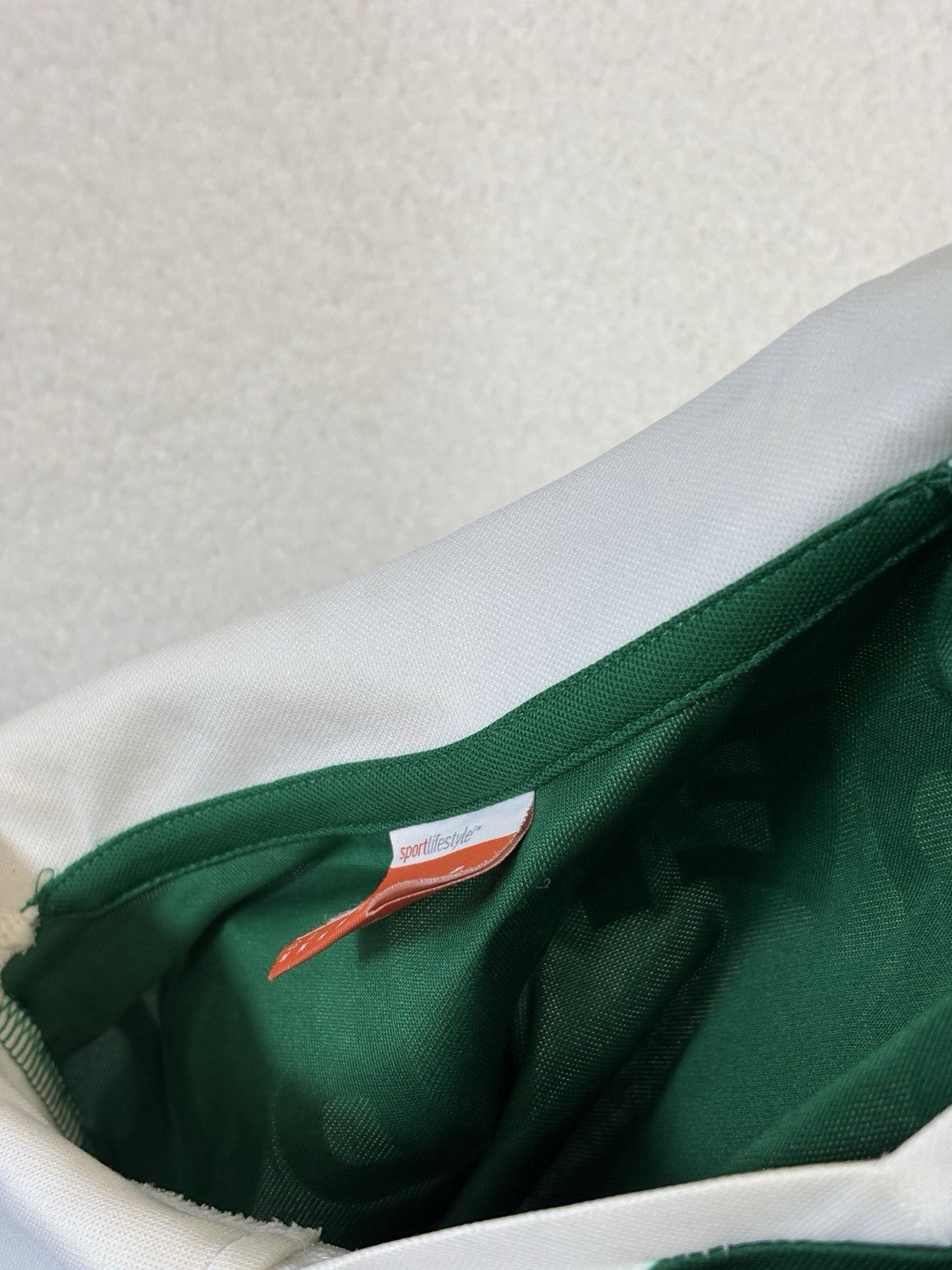 Puma Sporting Lisbon de Portugal 2013/14 White Green Stripes Jersey Mens Medium