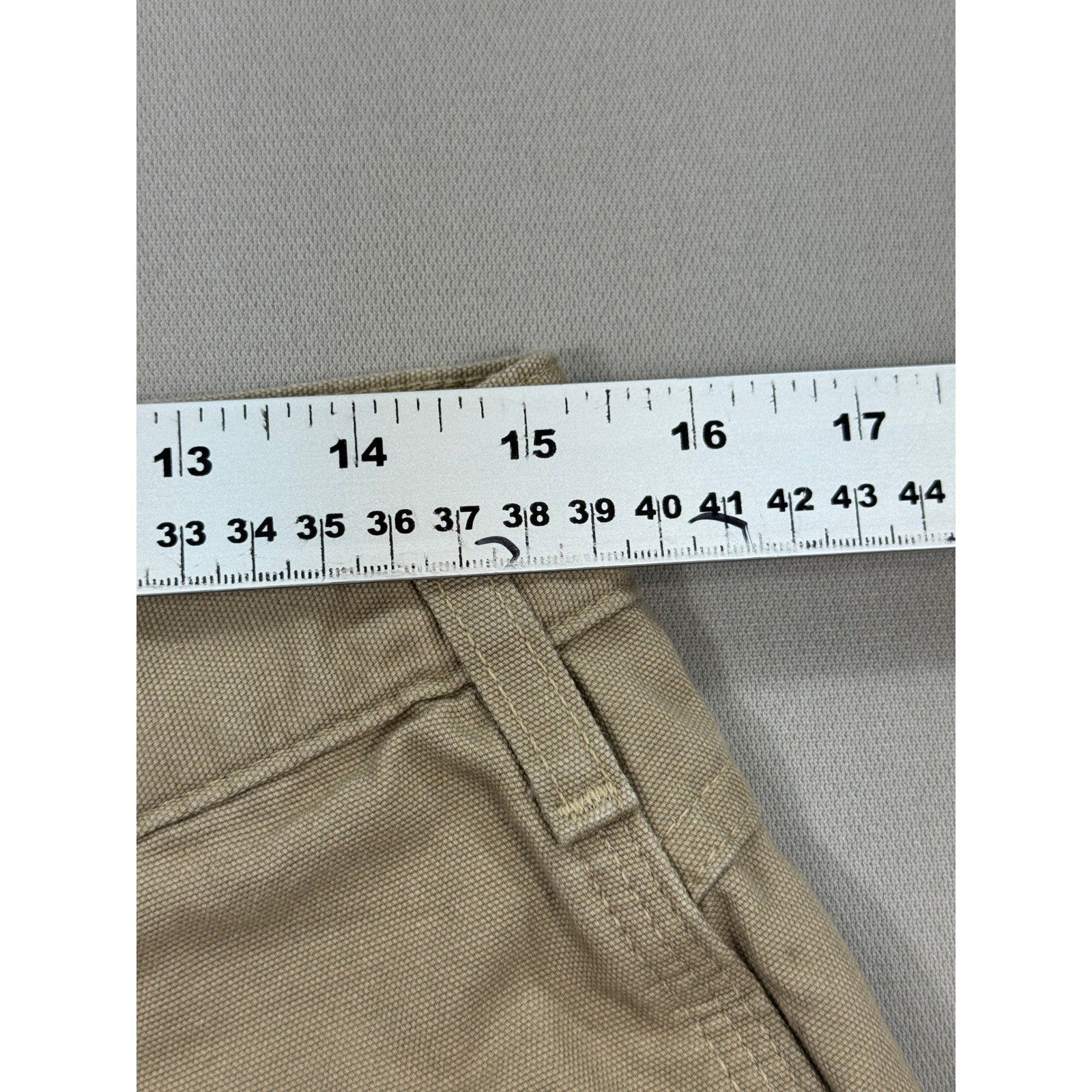 Carhartt Carpenter Pants mens 32x30 Beige Utility Workwear Trousers