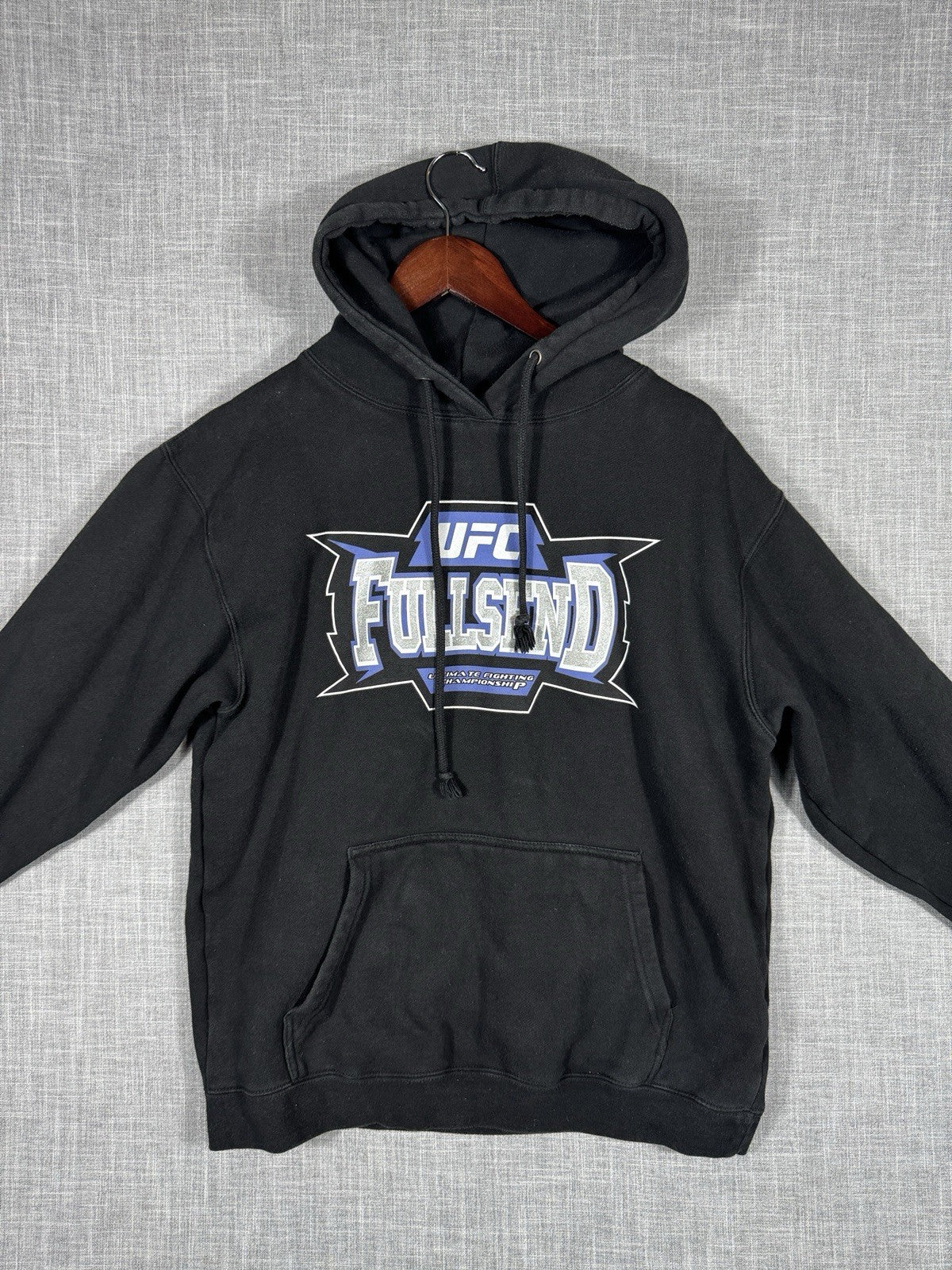 Full Send UFC Championship Hoodie Black Men’s Size Small Drawstring