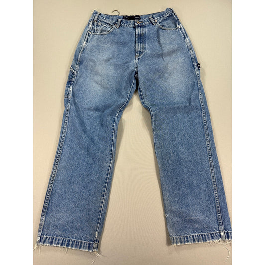 2 Pairs Vintage PHAT FARM Carpenter Jeans mens 34x33/34x34 Light Wash Denim Y2K