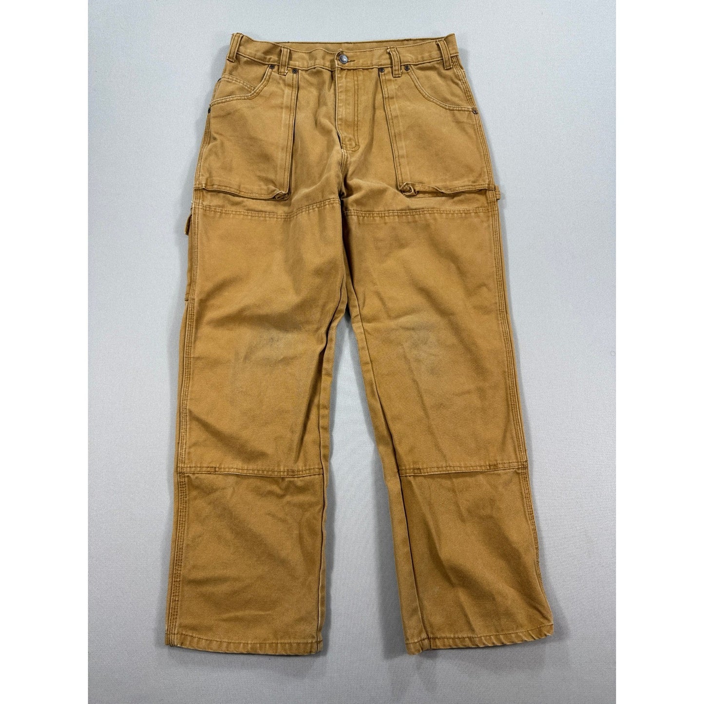 Dickies Carpenter Pants Double Knee Workwear Mens 34x34 Tan Relaxed Fit Straight