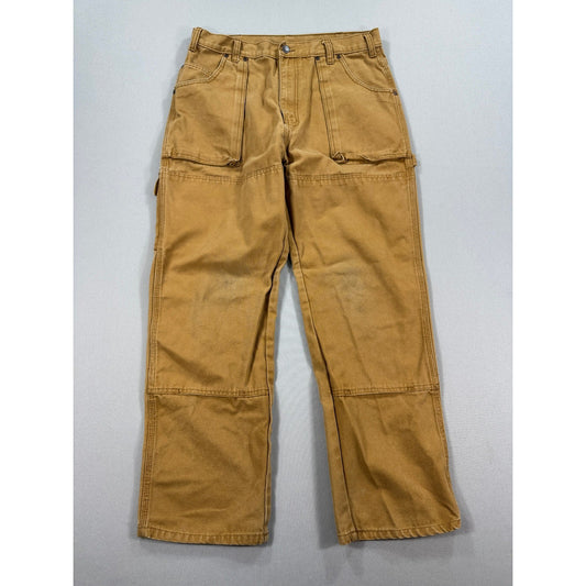 Dickies Carpenter Pants Double Knee Workwear Mens 34x34 Tan Relaxed Fit Straight