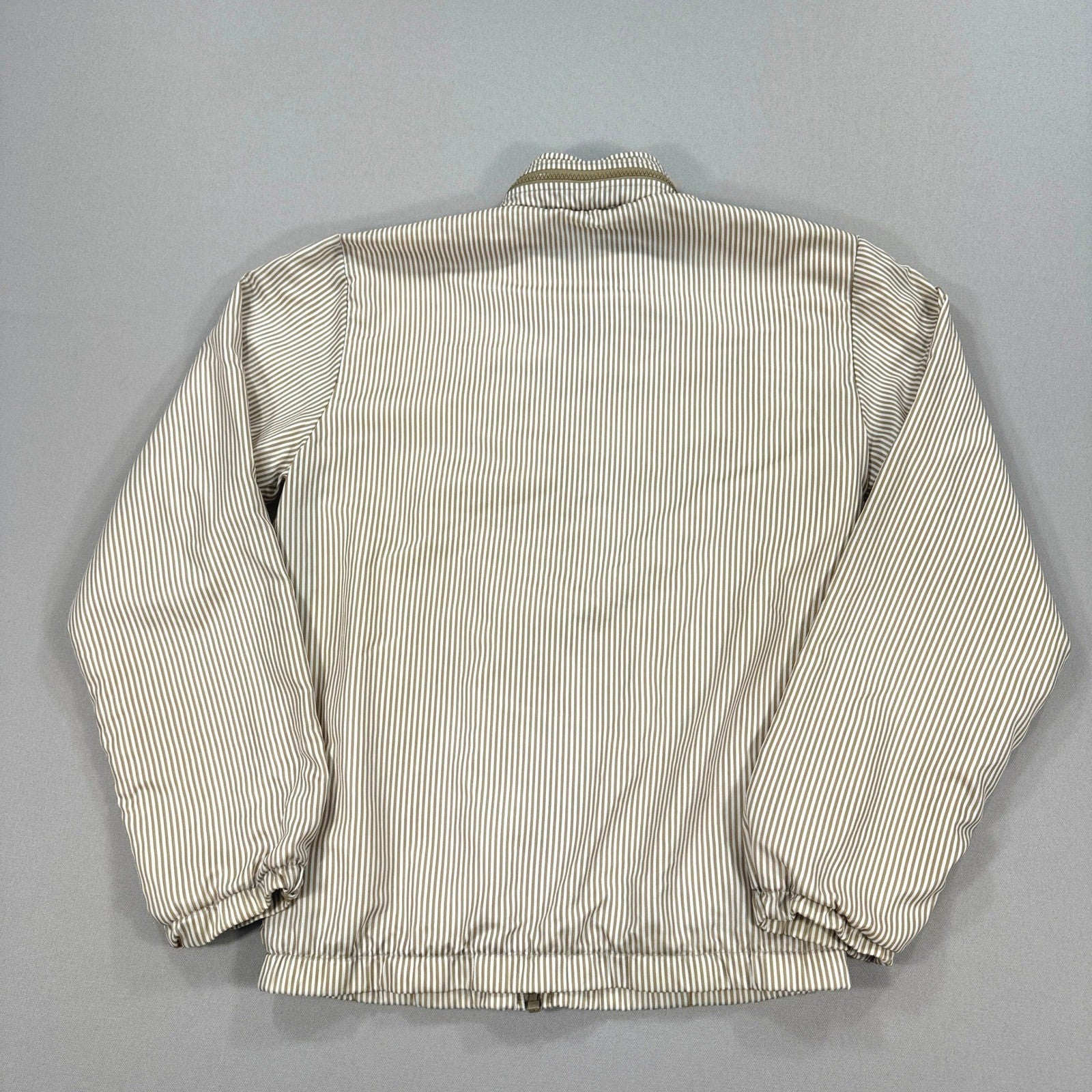 VTG 70s Izod Lacoste Jacket Medium Striped Lined Full Zip Removable Hood RARE