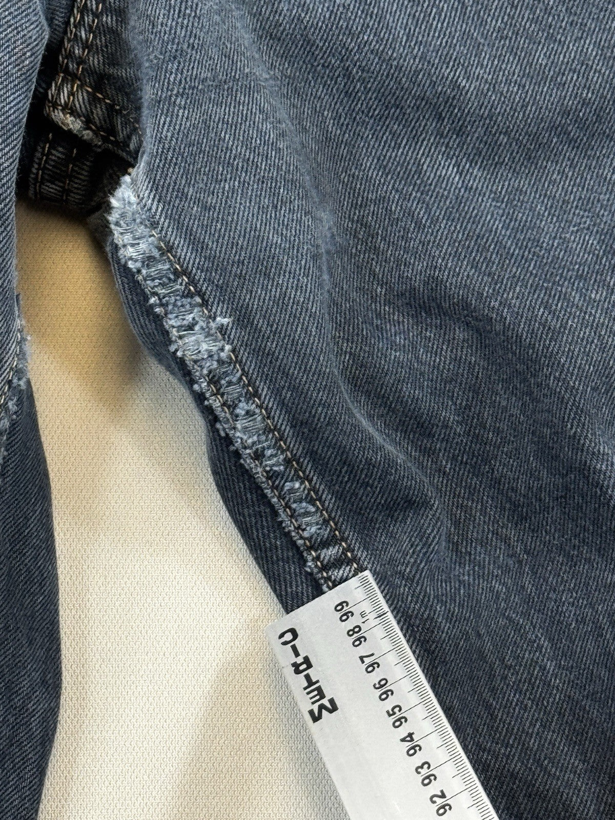 Vintage Ikeda High Rise Womens Sz 31 Gray Denim Jeans Medium Wash