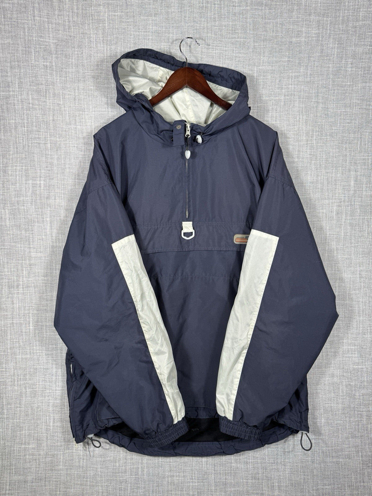 Vintage Reebok Windbreaker Jacket Pullover Oversized Blue Mens XL