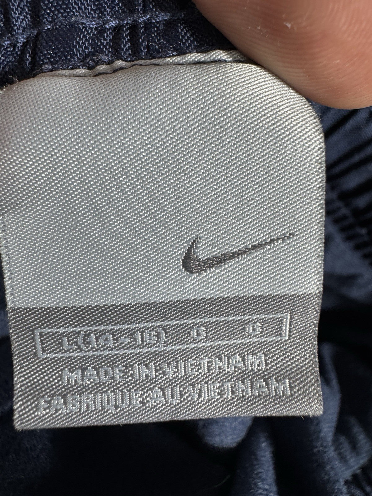 Vintage Nike Track Pants Blue Baggy Y2K Size Large 14-16 youth