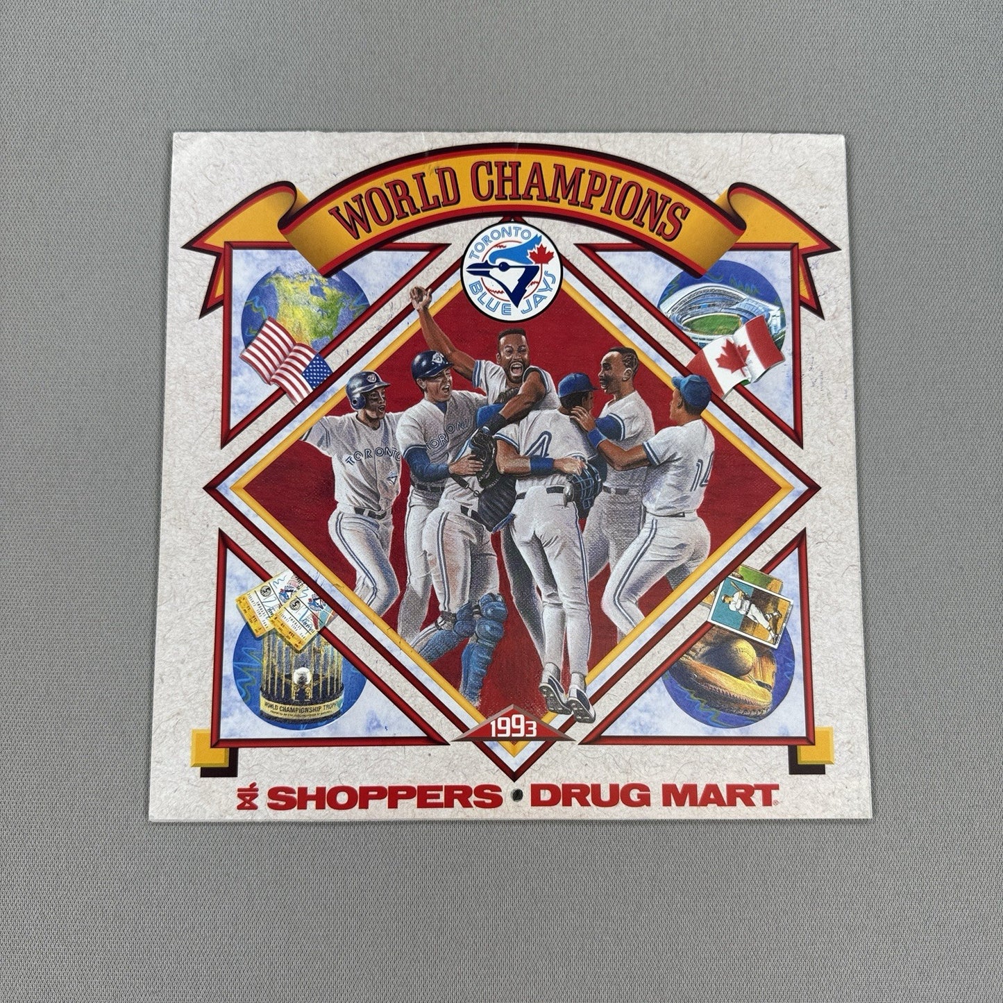 Blue jays 1993 Team Signed Calendar Shoppers Drug Mart Mint Condition RARE