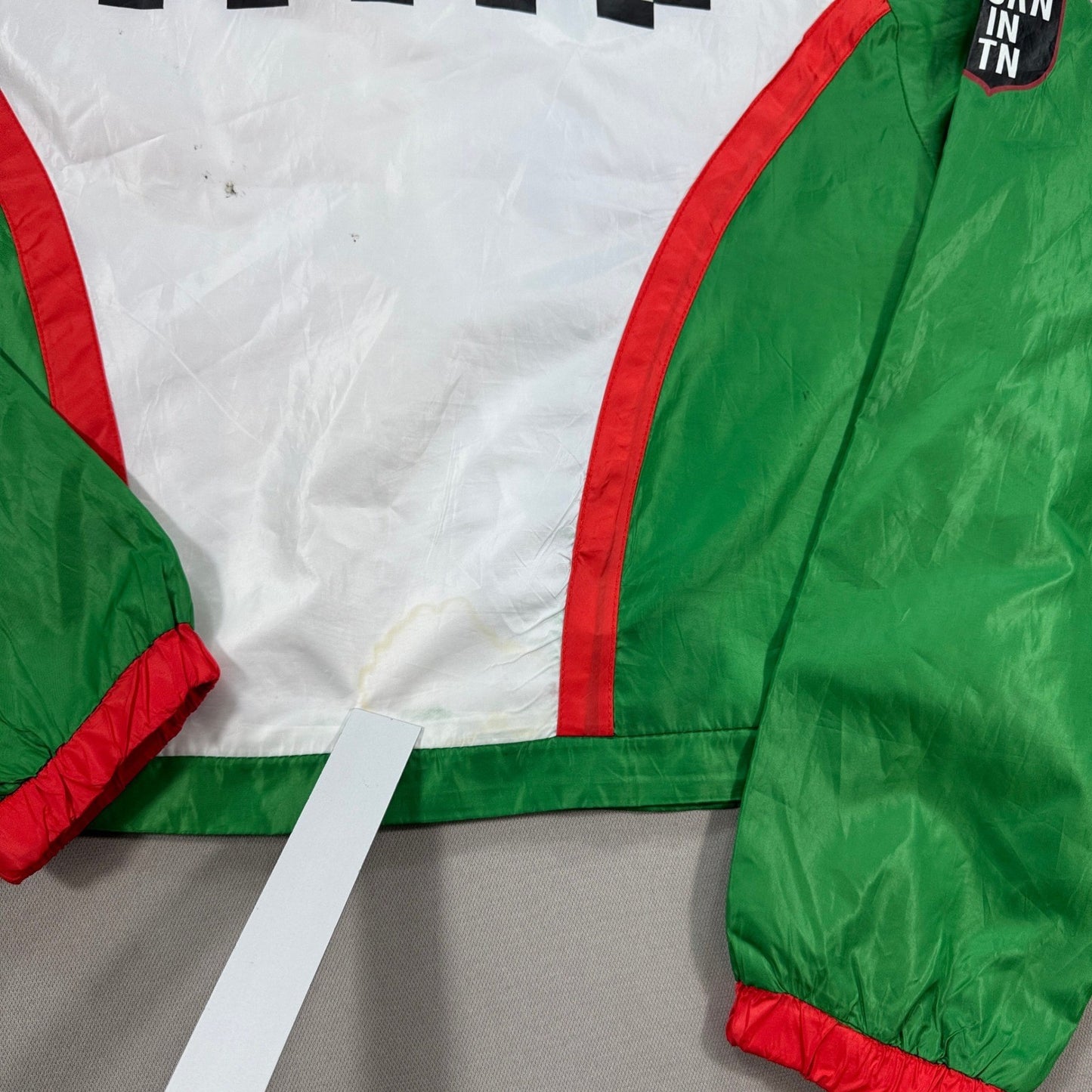 Mountain Dew Bomber Jacket Womens Large Crop Lightweight Windbreaker