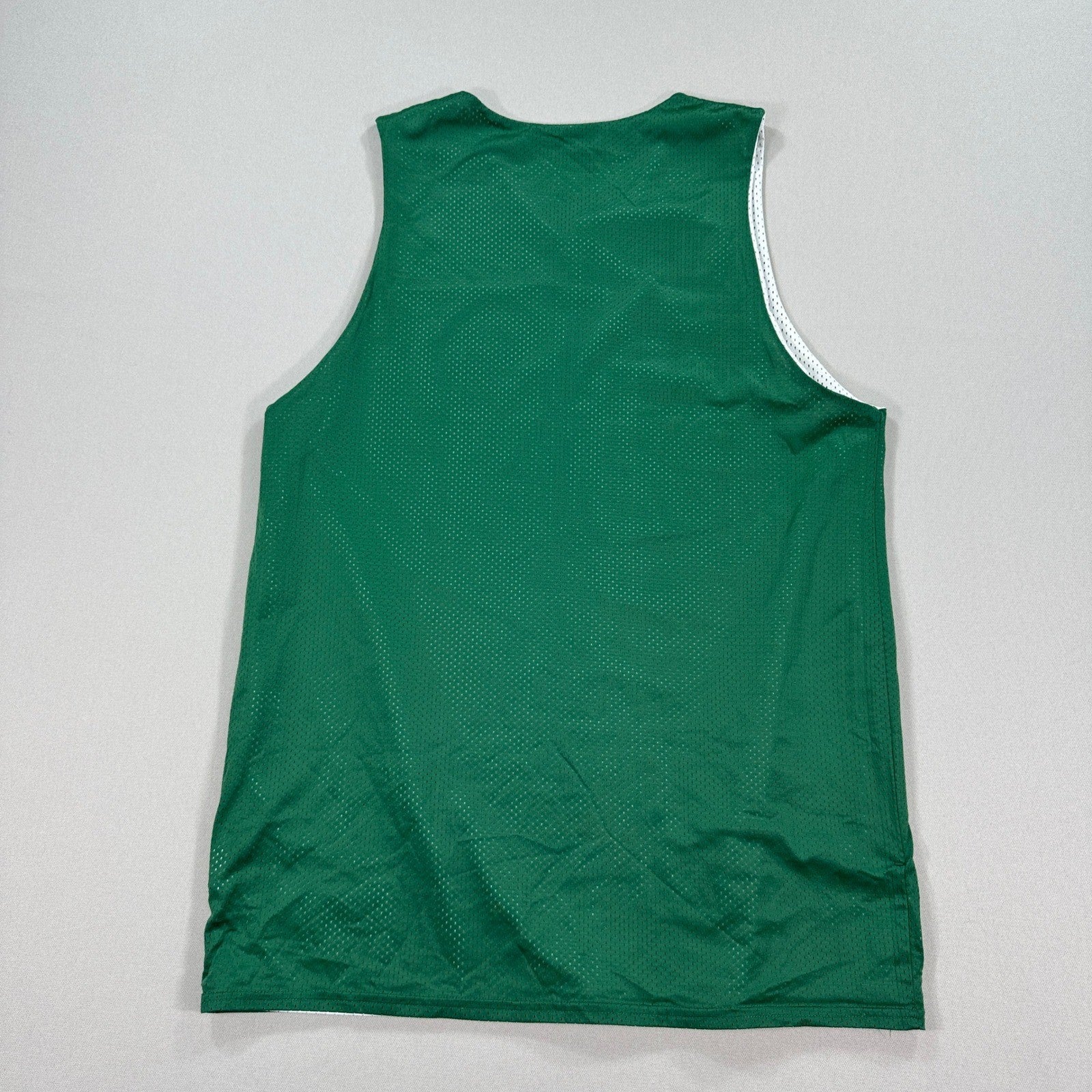 Nike Stock Reversible Basketball Jersey mens Medium Green White Practice Blank