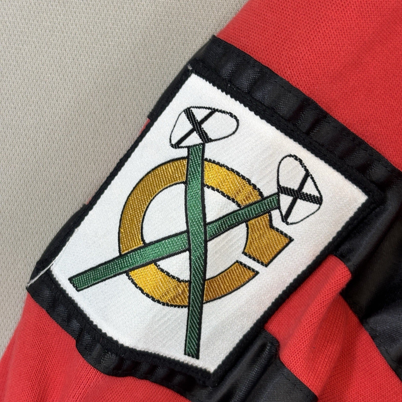 Vintage Rare Starter NHL Chicago Blackhawks 3/4 Sleeve Shirt Mens Large