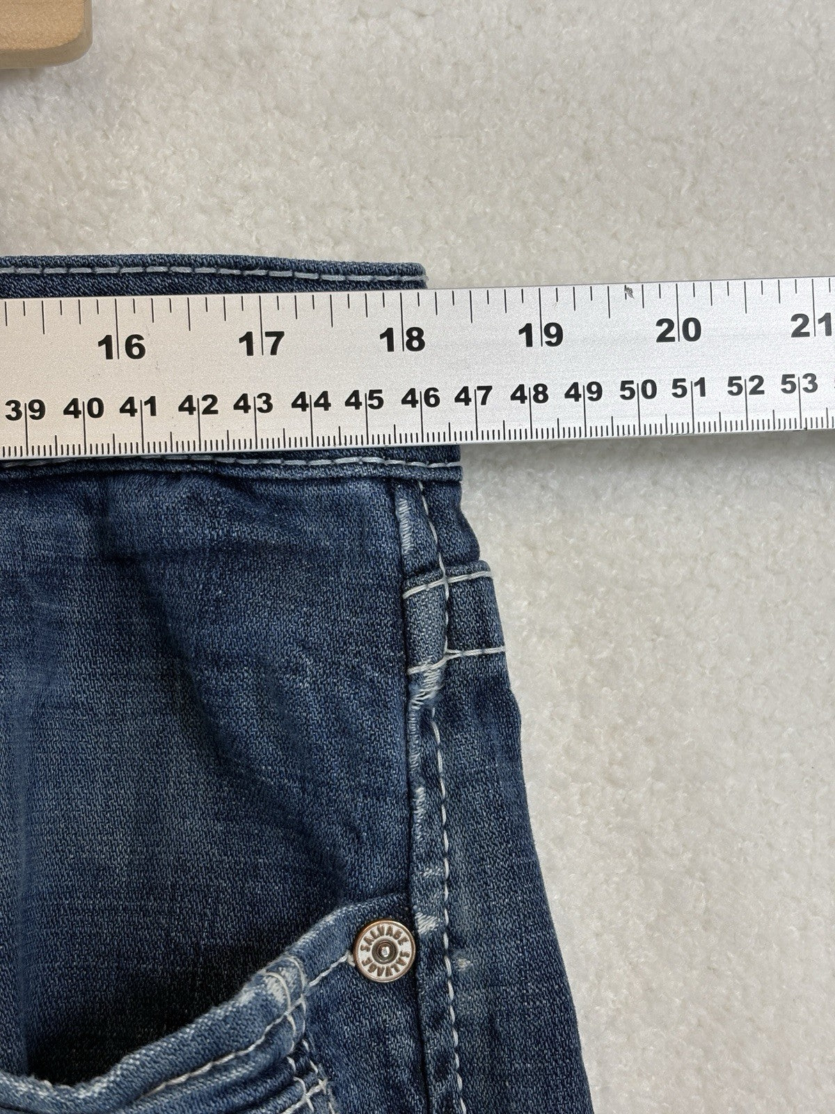 Salvage Supply Co Mayhem Straight Regular Fit Jeans 36x32 Blue Wash SLVG54-46