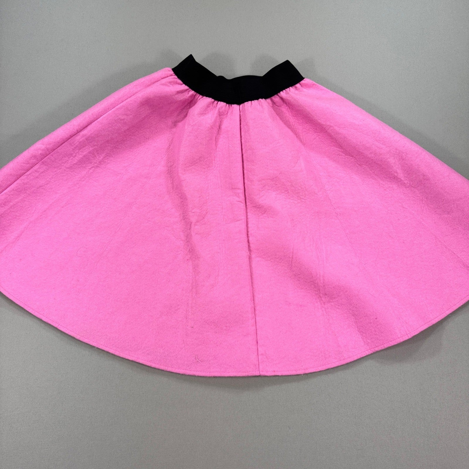 50s Poodle Skirt Girl's Large in Pink with Elastic Waist Made In USA