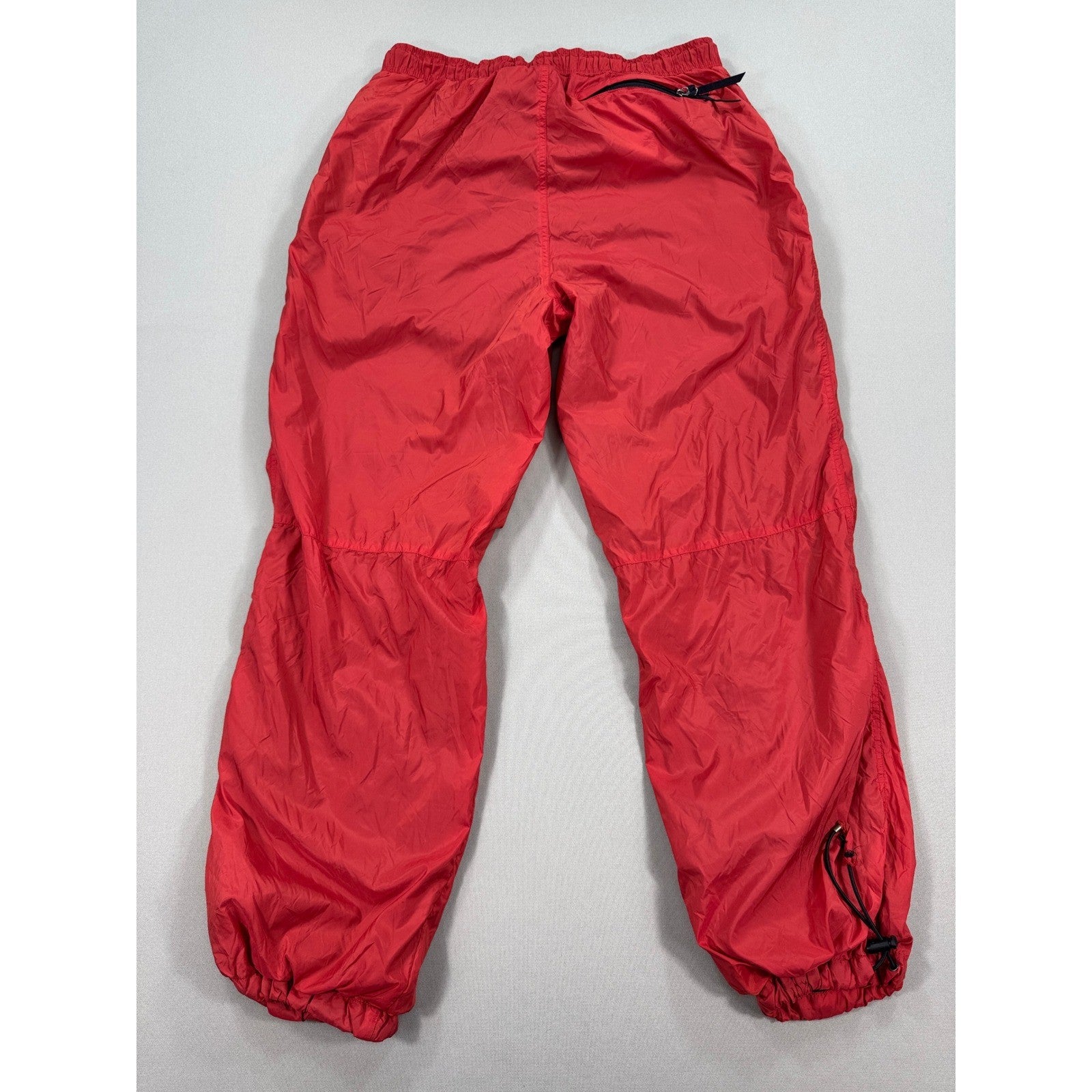 Vintage Polo Sport Ralph Lauren Track Pants mens Large Orange Nylon Drawstring