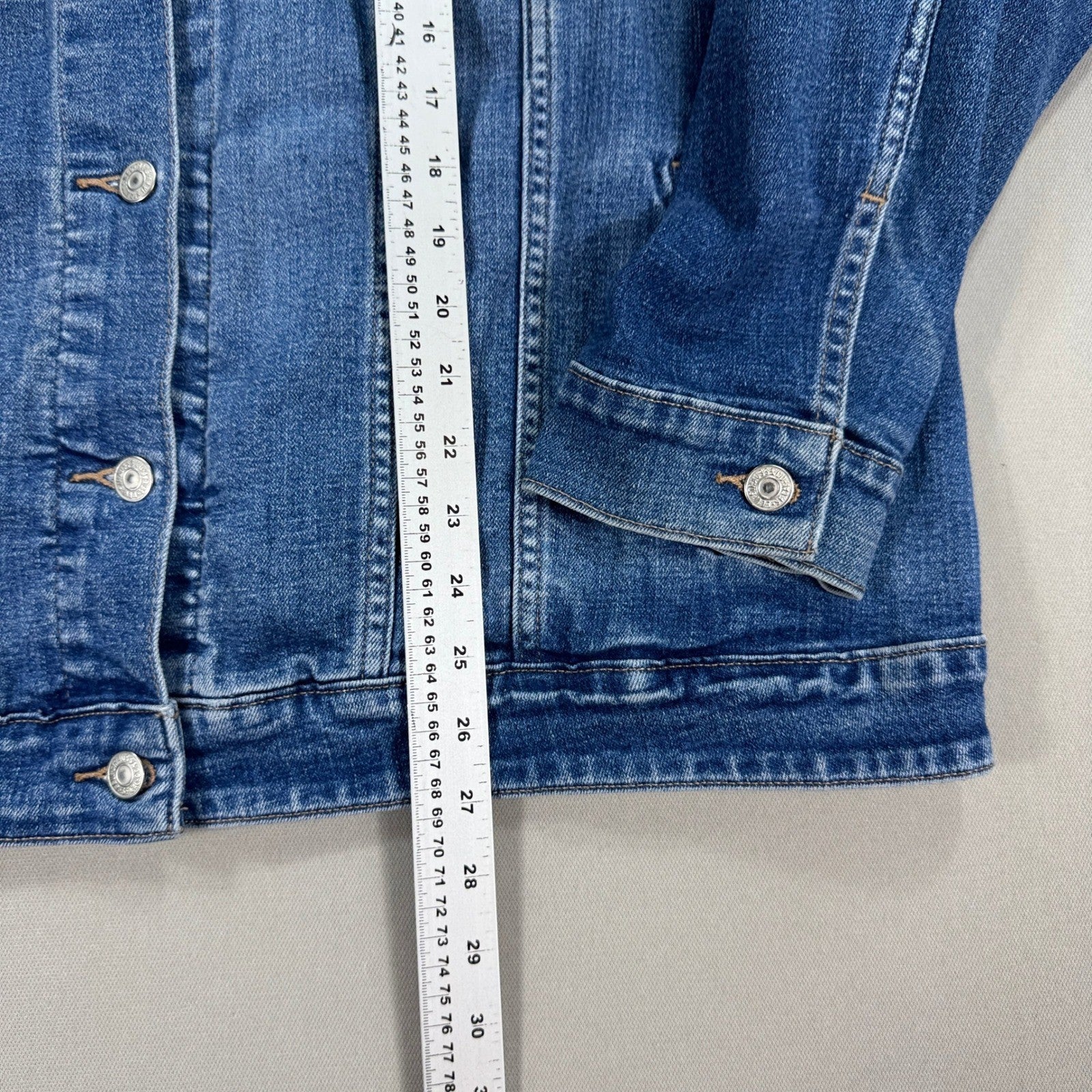 Levi's Original Trucker Jean Jacket Womens Plus Size 3X Classic Fit Medium Wash