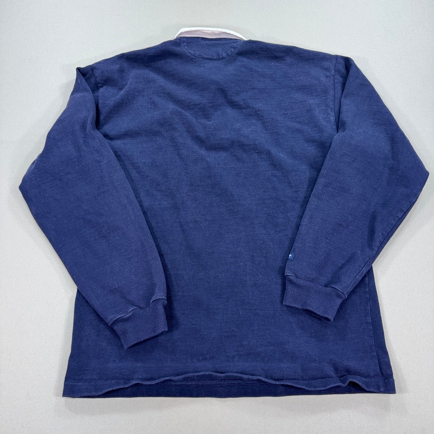 Vintage Barbarian Rugby Wear Polo Shirt mens 2XL Navy Blue Long Sleeve Canada