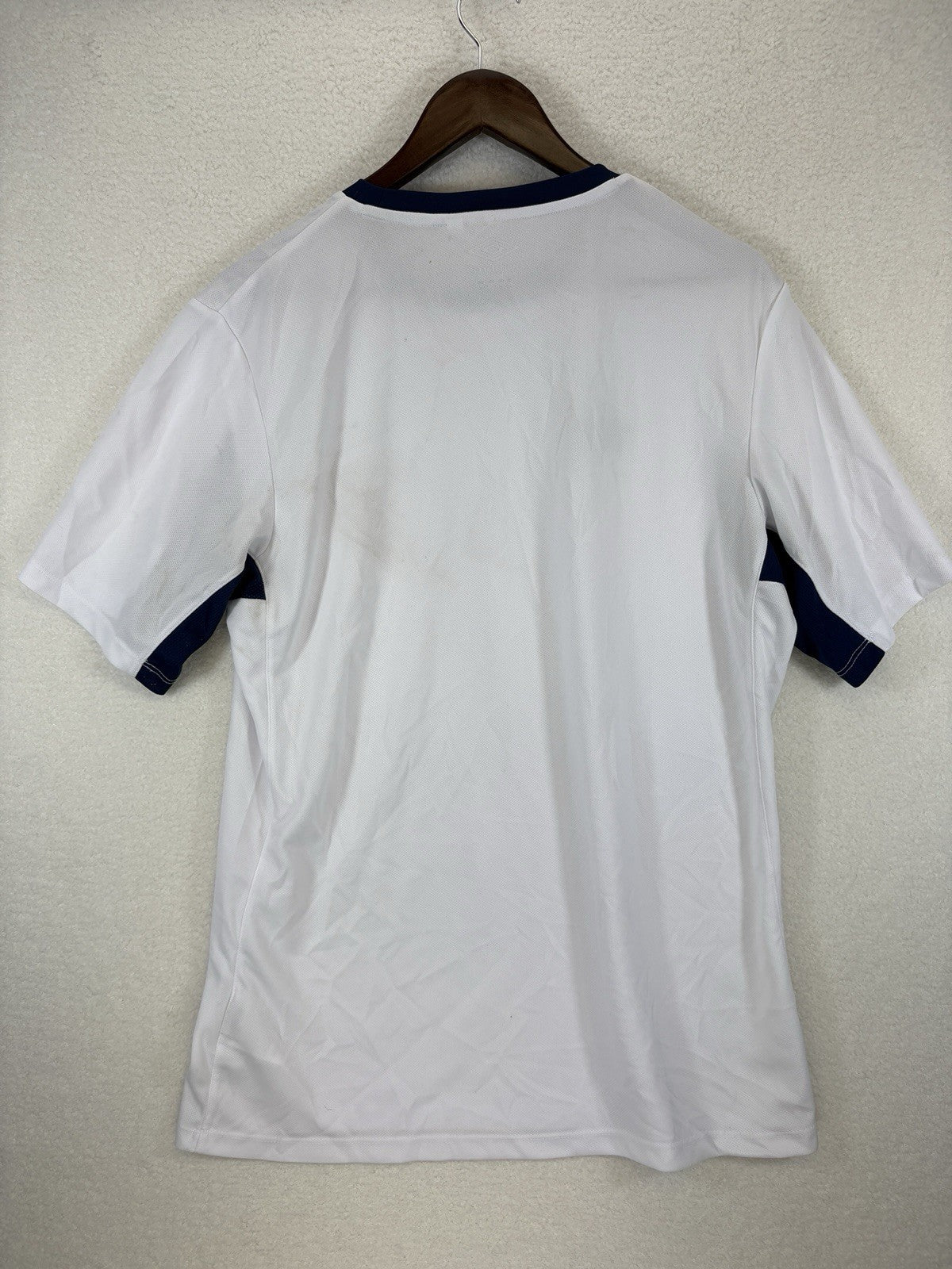 England Football Jersey 2009/10 Home Umbro White Embroidered Mens M