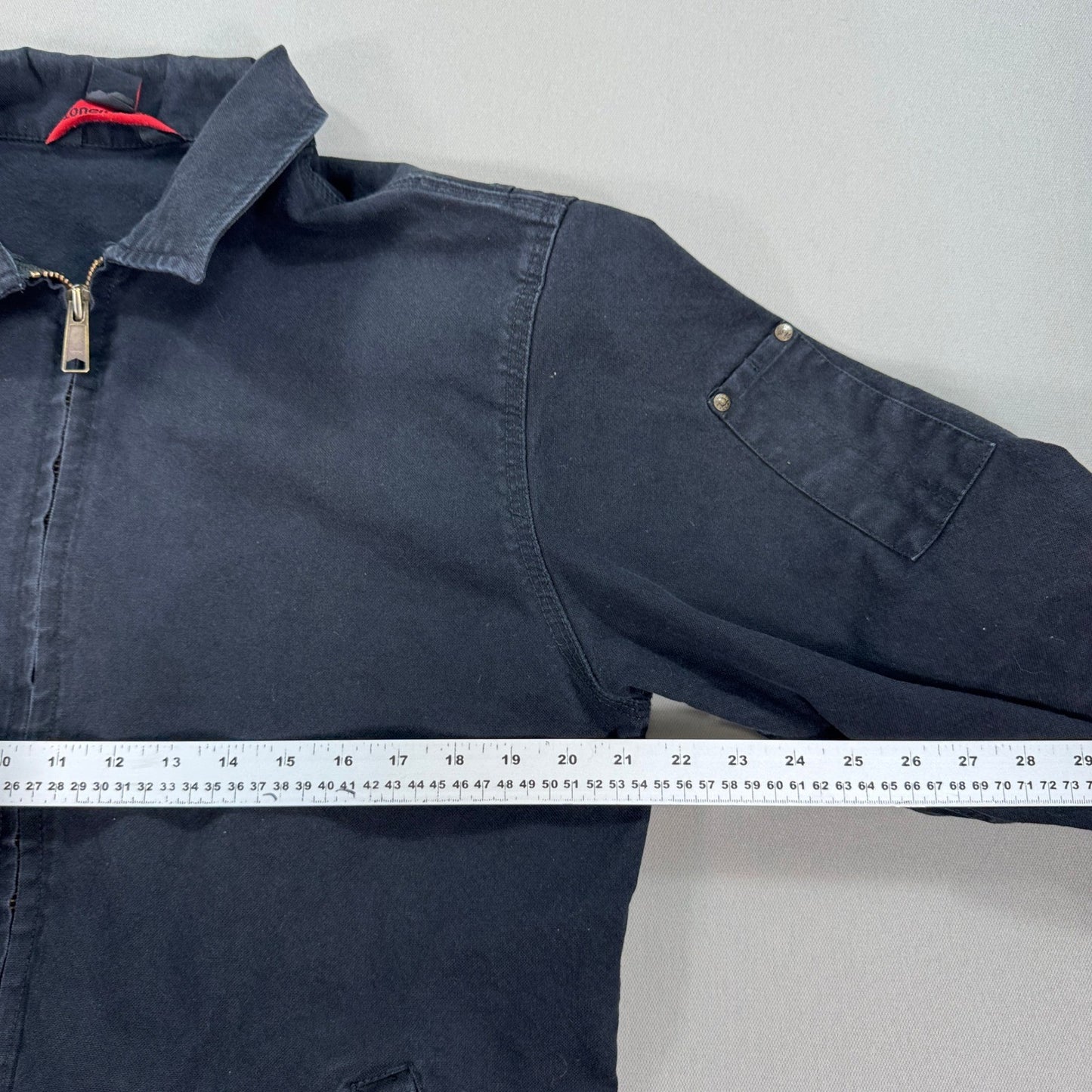 Tough Duck Jacket mens Large Black Duck Canvas Full Zip Field Barn Coat Utility