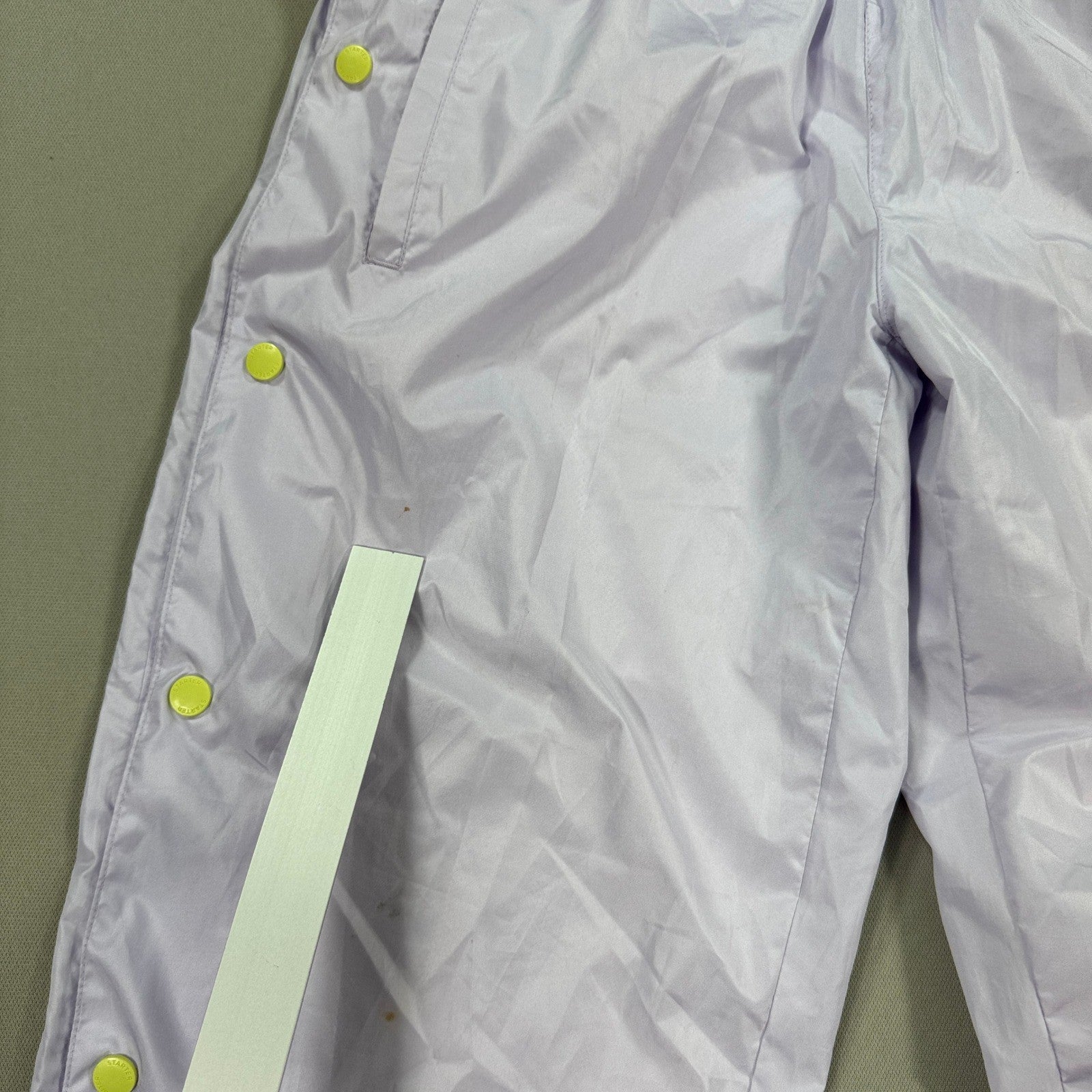 Vintage Starter Black Label Track Pants Side Snap Tear Away mens Small Purple